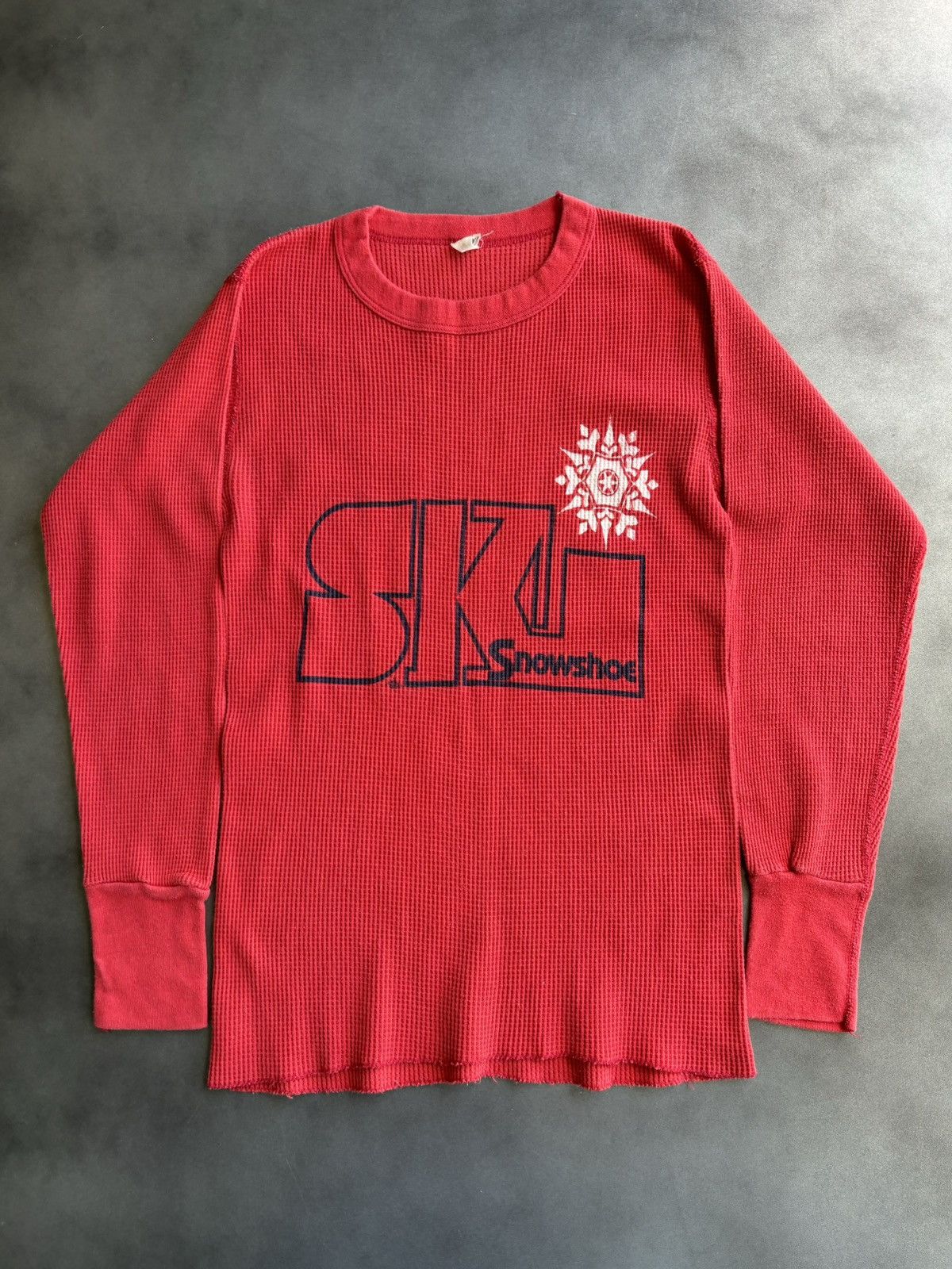 Fruit Of The Loom × Vintage 1980s Fruit of the Loom Thermal L/S Vintage Ski Layer Waffle Size US S / EU 44-46 / 1 - 4 Thumbnail