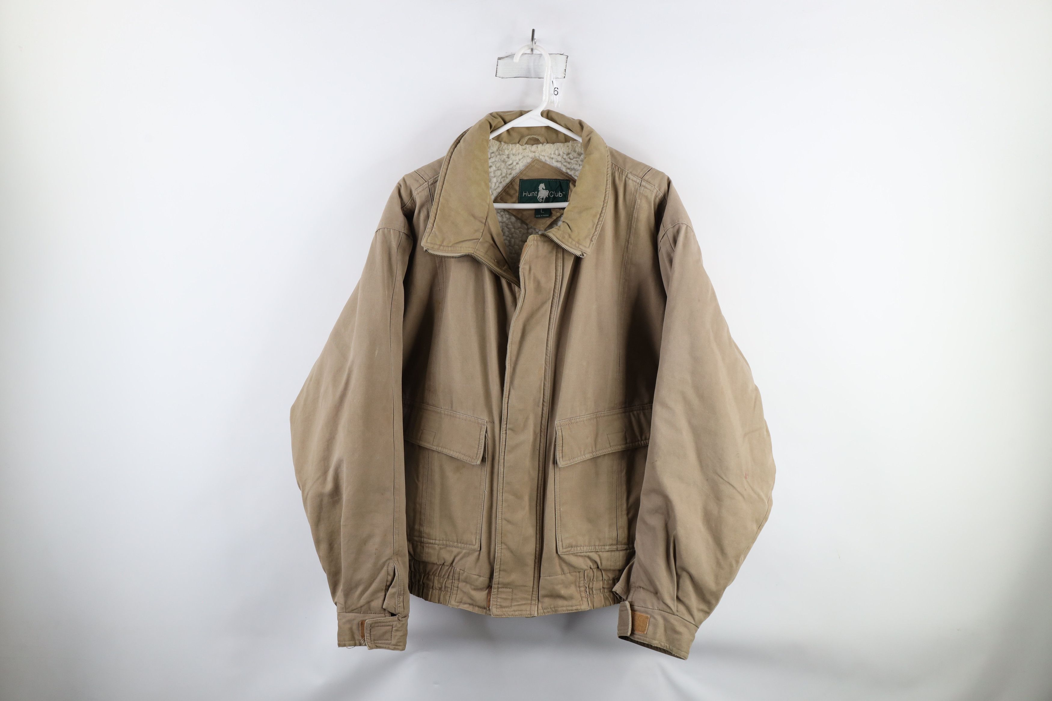 Vintage Vintage 90s Streetwear Deep Pile Fleece Lined Bomber Jacket Size US L / EU 52-54 / 3 - 1 Thumbnail