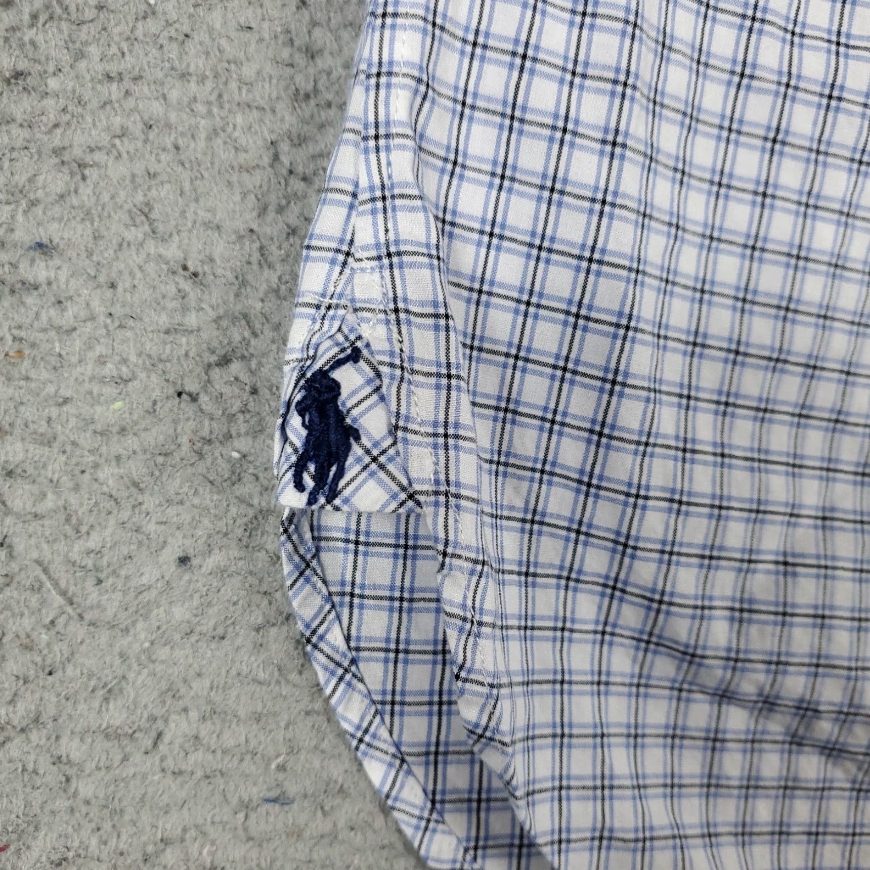 Ralph Lauren Ralph Lauren Dress Shirt Mens 16 Blue White Plaid Long Sleeve Button Up Classic Size 42R - 3 Thumbnail