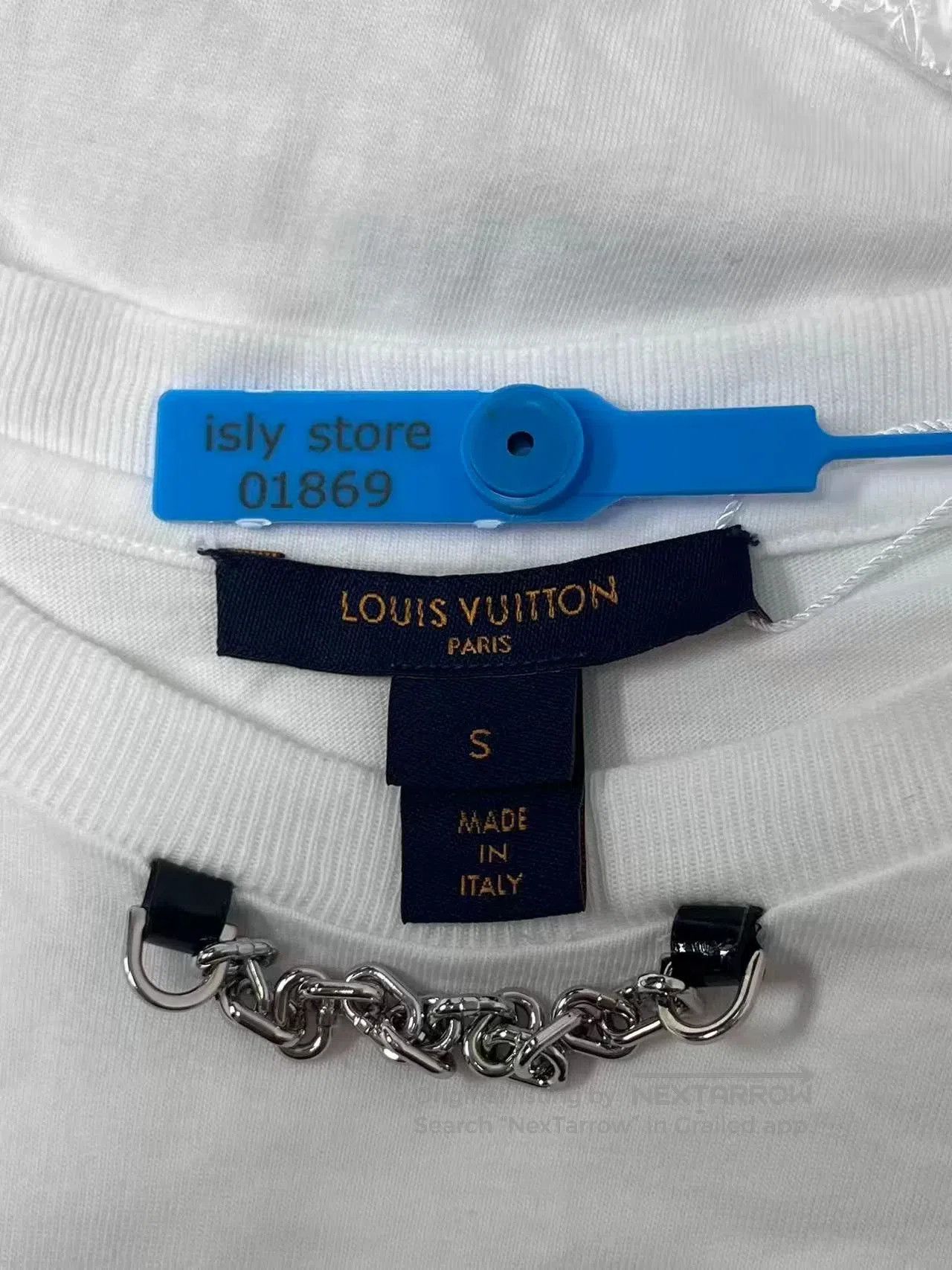 Louis Vuitton Louis Vuitton Chain Print Short Sleeve T-shirt. Size S / US 4 / IT 40 - 5 Thumbnail