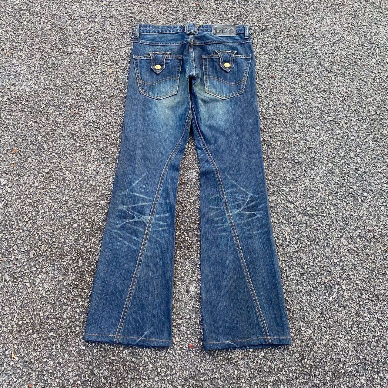 Lee 💥Flare💥Vintage Lee Riders Distressed Denim Size US 32 / EU 48 - 3 Thumbnail
