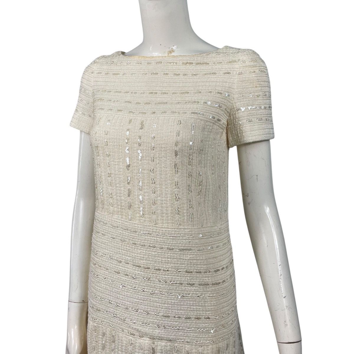 Chanel Vintage Chanel Identification Tweed Sequin One-Piece Dress Size XS / US 0-2 / IT 36-38 - 5 Thumbnail