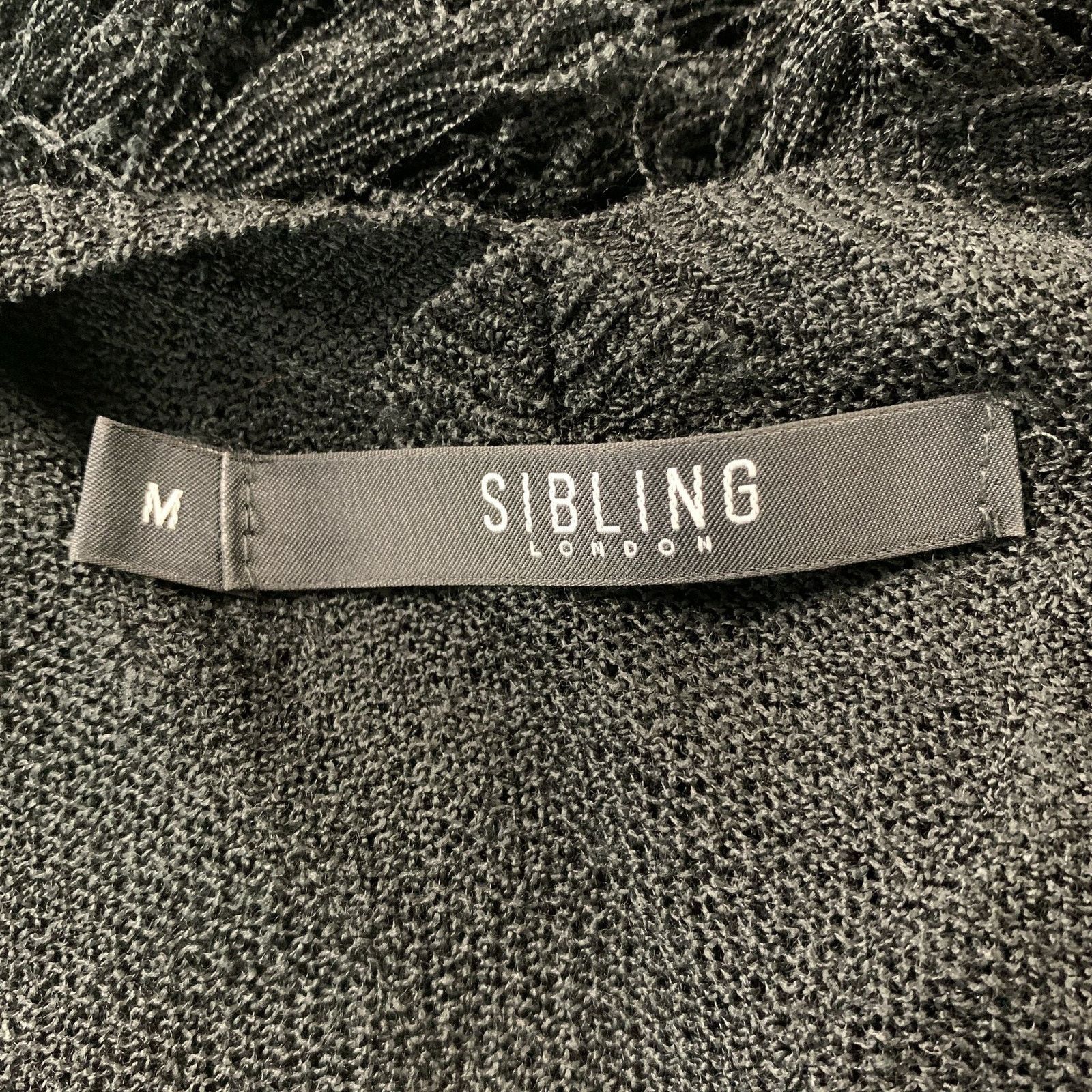 Sibling SIBLING LONDON Black Rayon Knitted Size M Dress Size M / US 6-8 / IT 42-44 - 4 Thumbnail