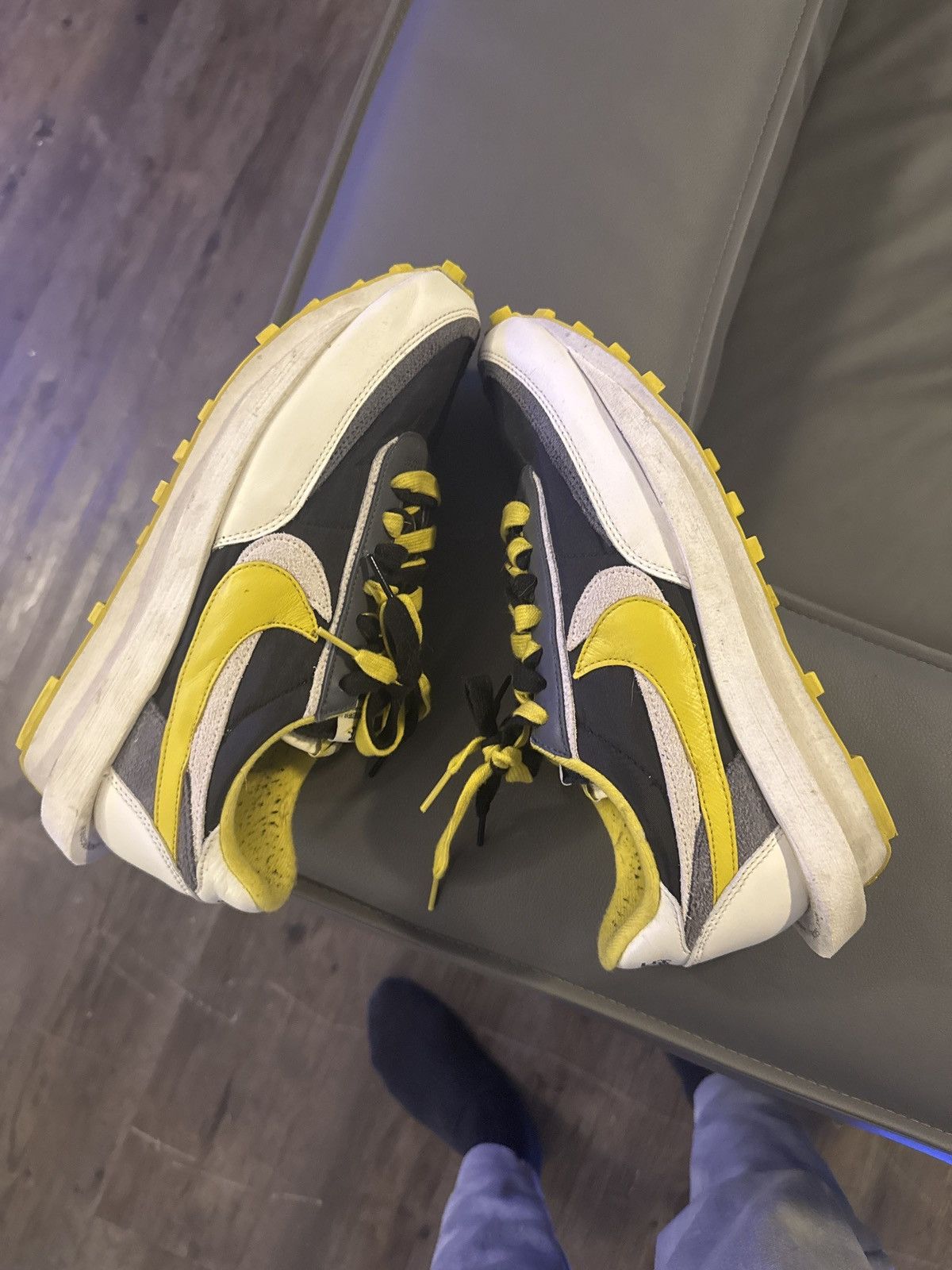 Nike Nike sacai x Undercover x LDWaffle 'Bright Citron' Size US 11 / EU 44 - 4 Thumbnail