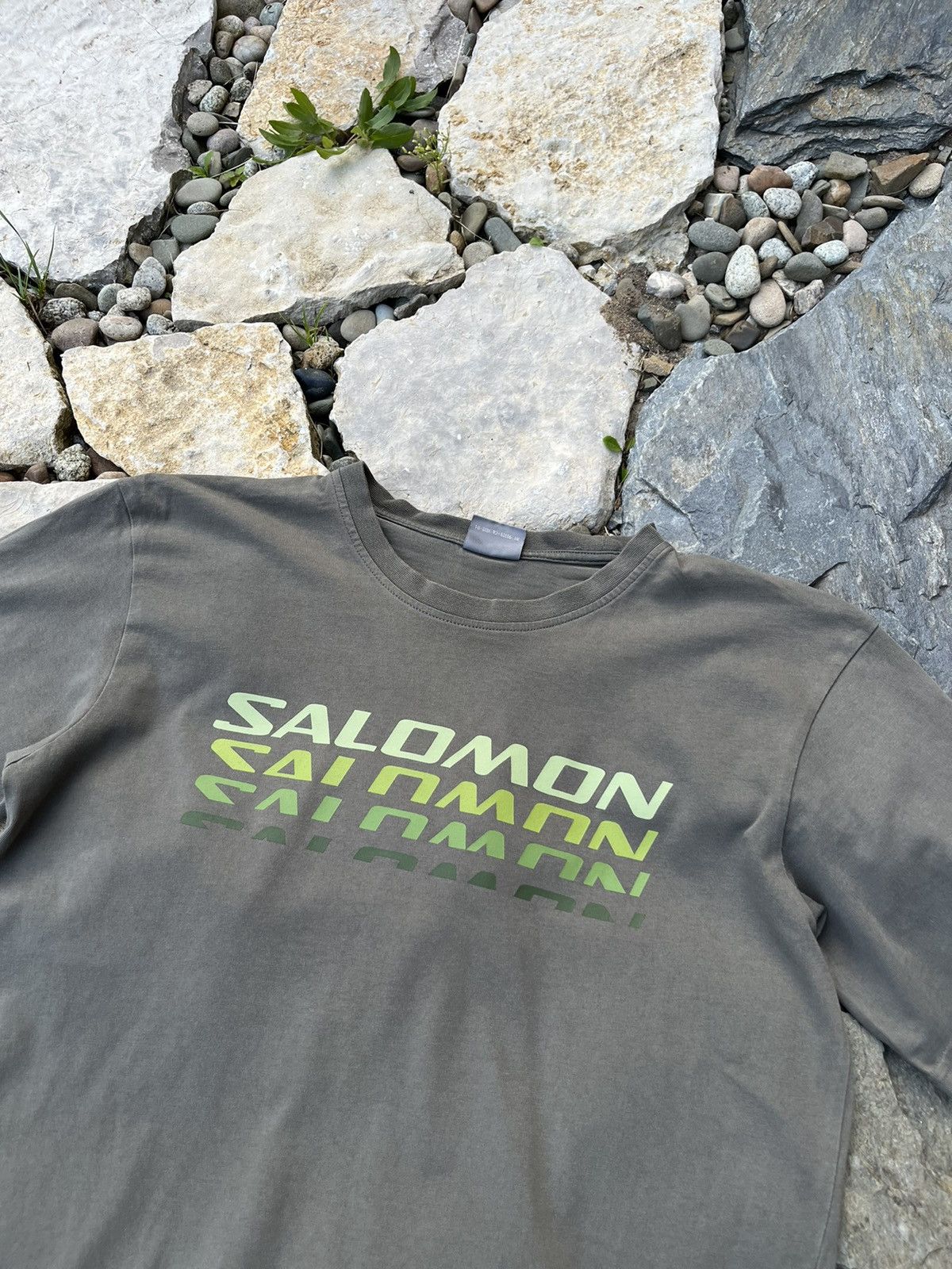 Salomon × Vintage Salomon vintage y2k outdoor big logo shadow tee t-shirt Size US L / EU 52-54 / 3 - 7 Thumbnail