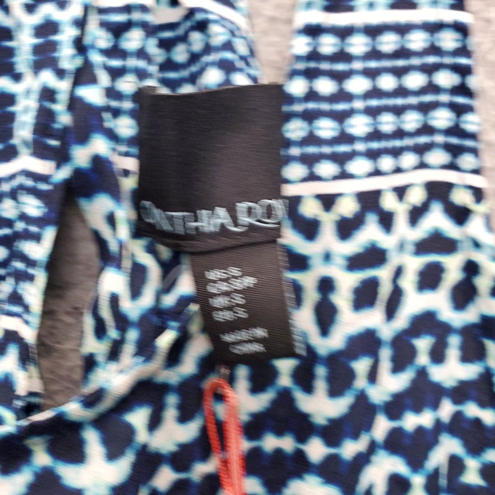 Cynthia Rowley Cynthia Rowley Tank Top Womens Small Multicolor Pattern Stretch Sleeveless Racerback Shirt Size S / US 4 / IT 40 - 6 Thumbnail