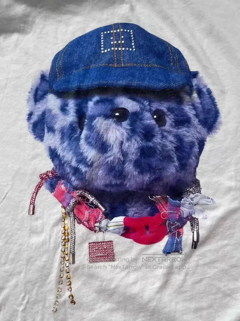 Acne Studios Acne Studios Face expression bear print crewneck short-sle Size US M / EU 48-50 / 2 - 3 Thumbnail