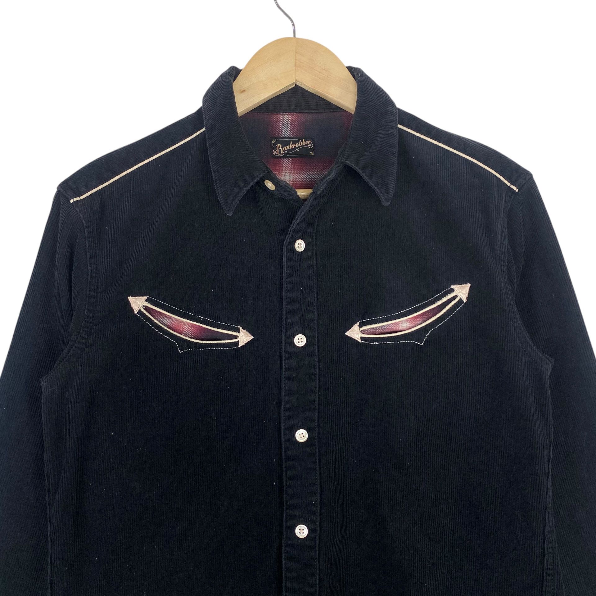 Japanese Brand 💥BANKROBBER JAPAN CORDUROY WESTERN SHIRT Size US M / EU 48-50 / 2 - 5 Thumbnail