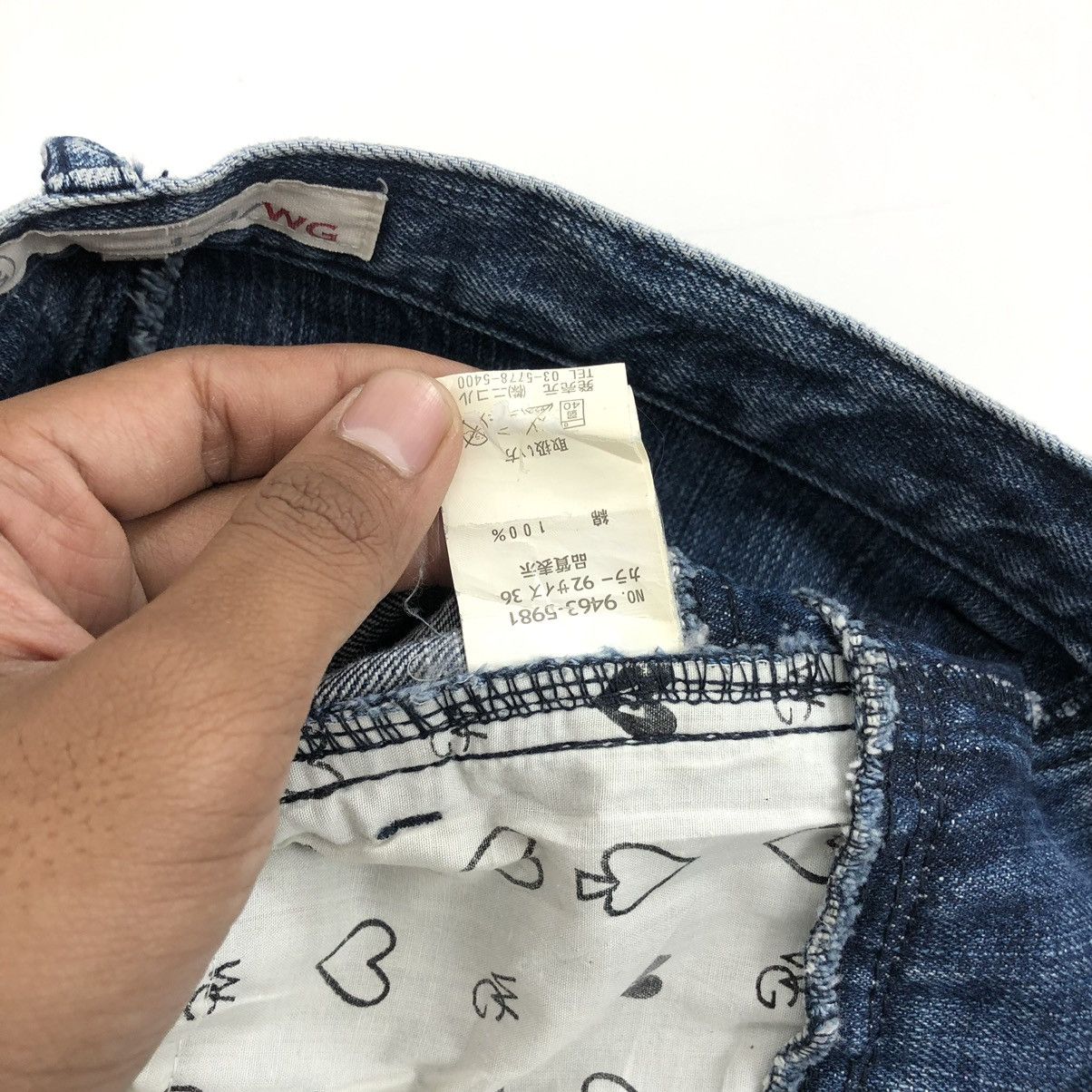 If Six Was Nine × Japanese Brand × PPFM 179/WG Nicole Club Double Waist Blue Wash Jeans Size US 36 / EU 52 - 9 Thumbnail