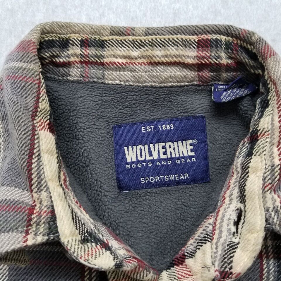 Wolverine Wolverine Jacket Mens Medium Plaid Button Up Shaket Pockets Size US M / EU 48-50 / 2 - 5 Thumbnail