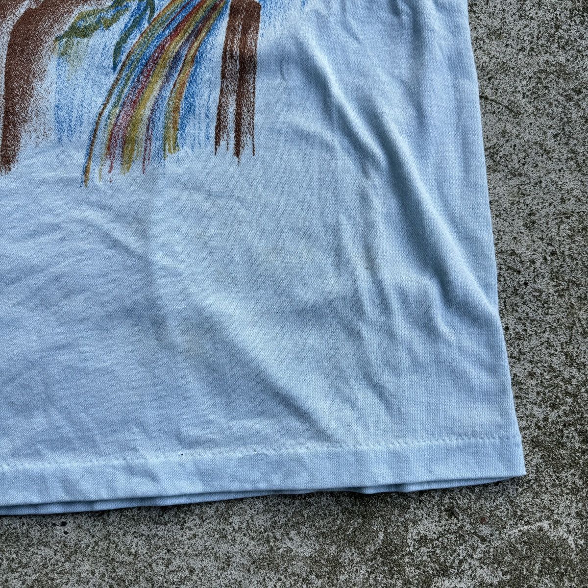 Vintage 70s Sears Waterfall Print Art Tee RRL Bode ERD ERL Size US M / EU 48-50 / 2 - 12 Thumbnail