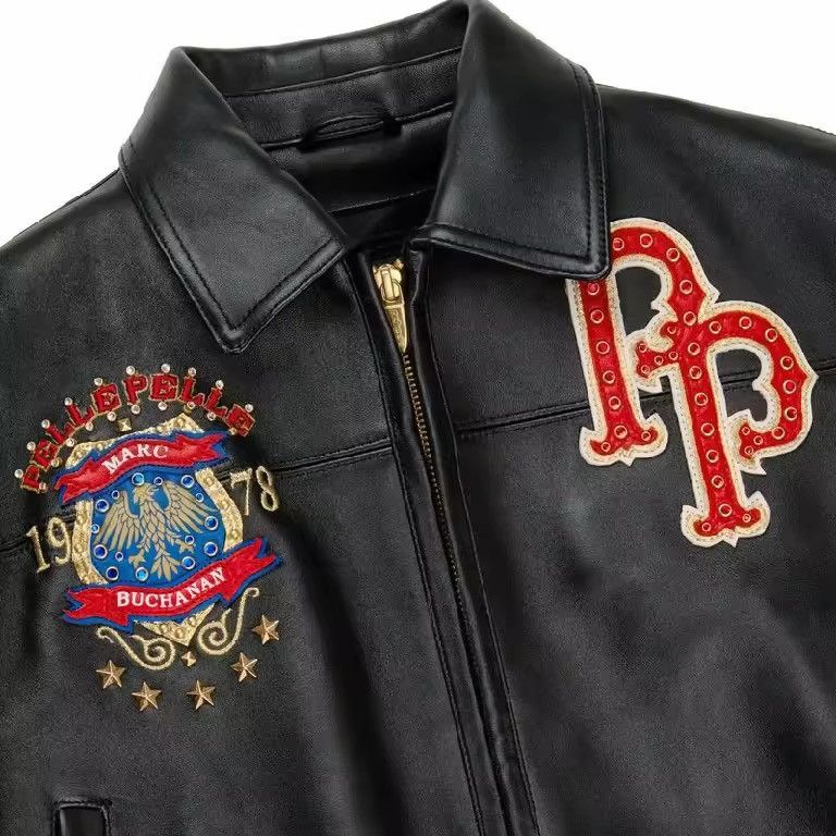 Other Pelle Pelle leather jacket big logo American Eagle famous Size US M / EU 48-50 / 2 - 2 Thumbnail