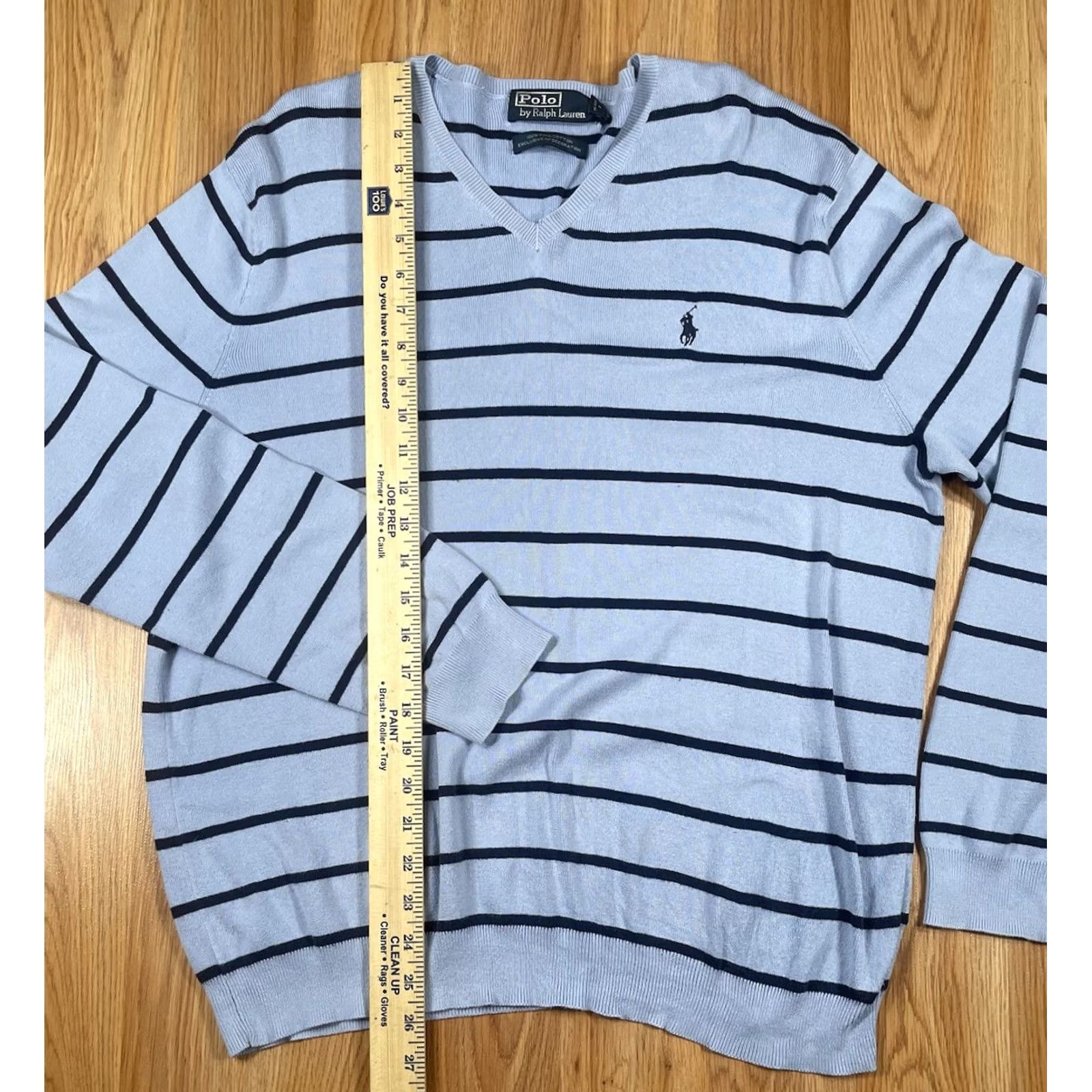 Polo Ralph Lauren VINTAGE Polo Ralph Lauren Sweater Mens L Long Sleeve V-Neck Knit Pullover Size US L / EU 52-54 / 3 - 4 Thumbnail