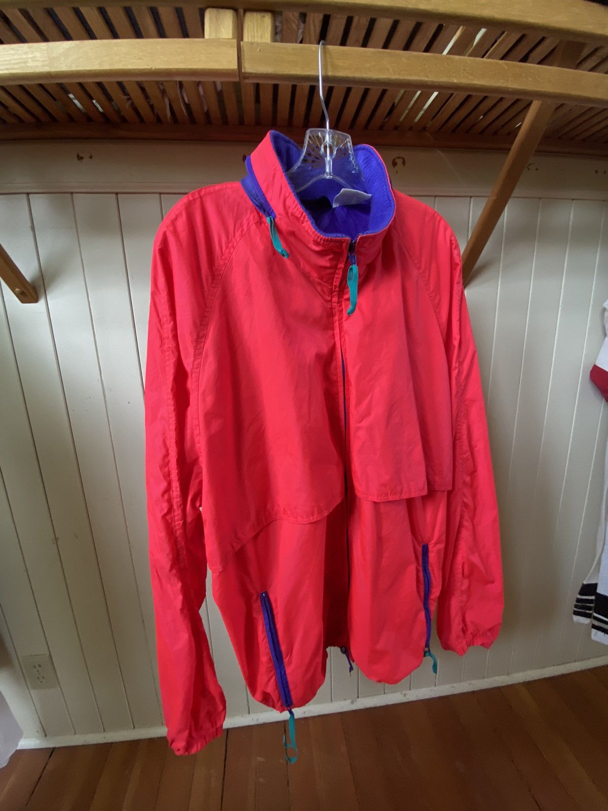 Vintage × Woolrich Woolen Mills Infa Red Woolrich Windbreaker Size US XL / EU 56 / 4 - 2 Thumbnail