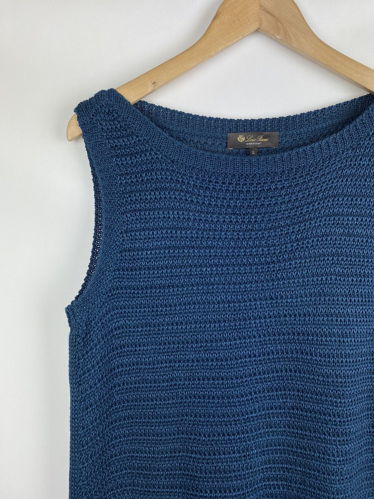 Loro Piana Loro Piana ladies sleeveless linen silk knitted dress size L Size L / US 10 / IT 46 - 4 Thumbnail
