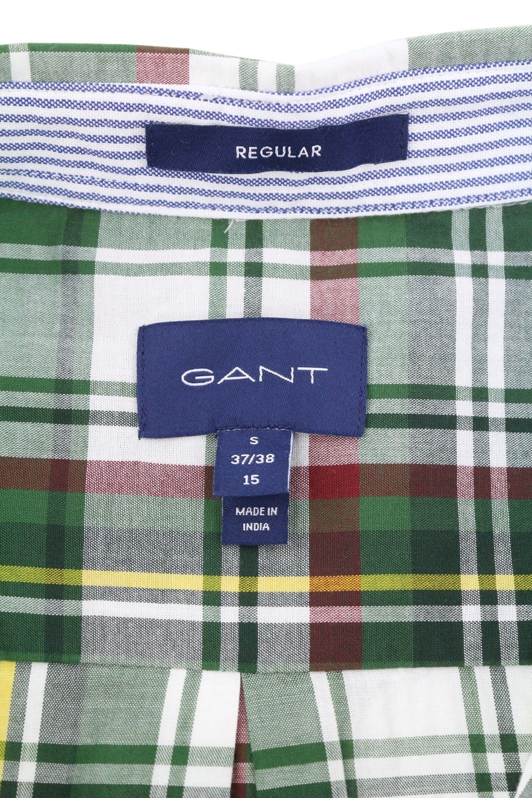 Gant REG UT WASHED CHECK S Eden Green Button-Down 87502 Size US S / EU 44-46 / 1 - 6 Thumbnail