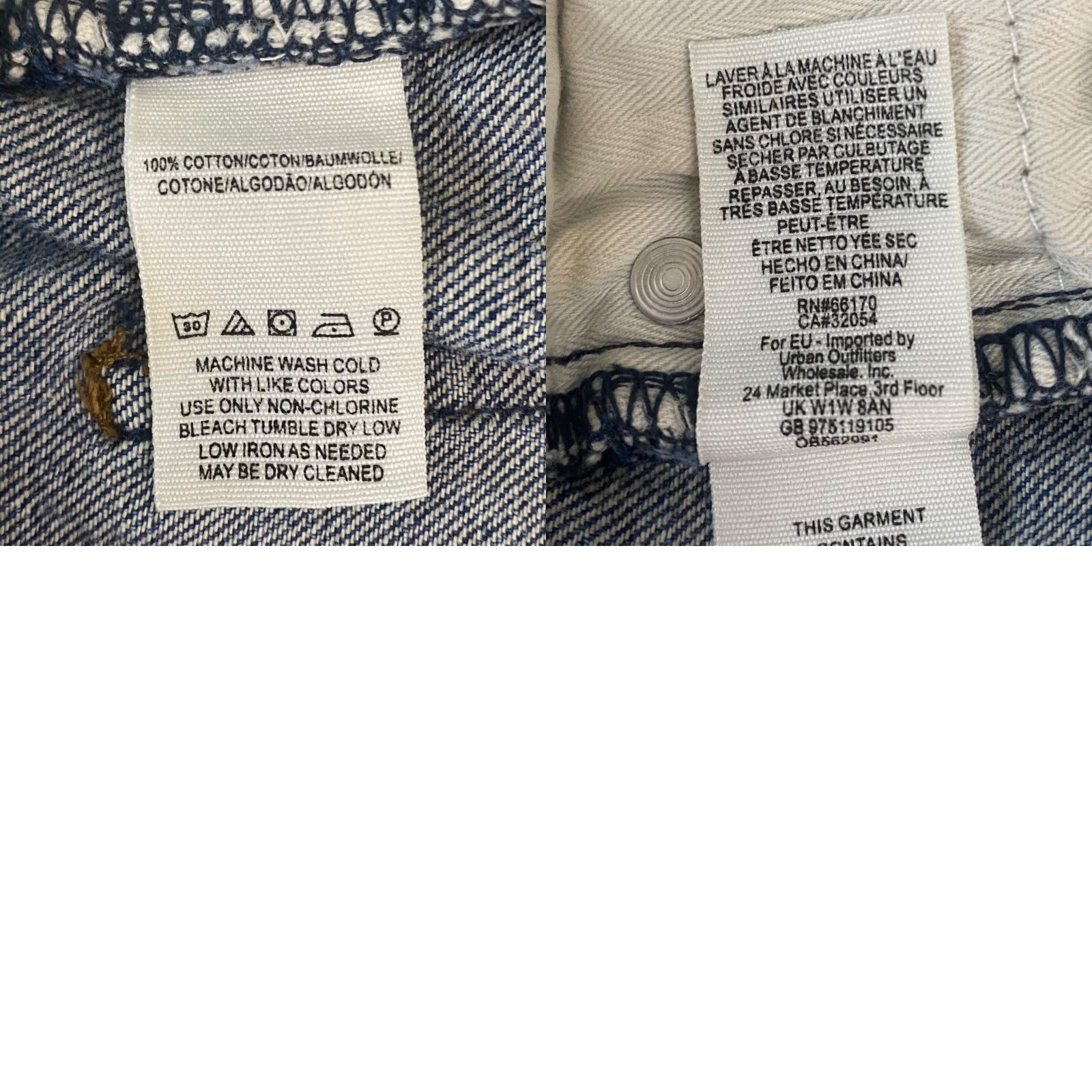 Free People VINTAGE Free People We The Free Jean Shorts Womens 27 Blue Denim Raw Hem Cut Off Size 27" / US 4 / IT 40 - 8 Thumbnail