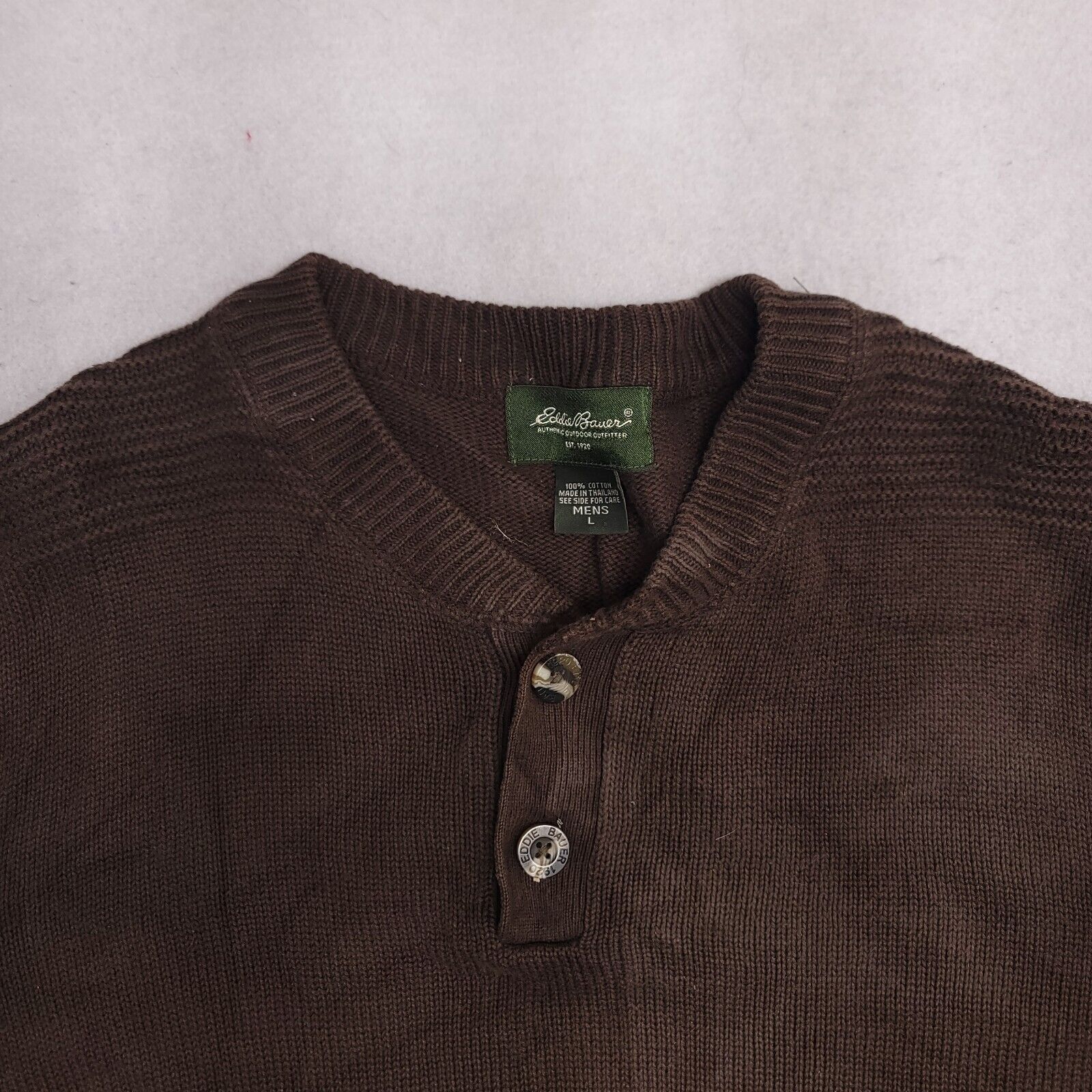Eddie Bauer Eddie Bauer Casual Pullover Sweater Mens Size Large L Brown Size US L / EU 52-54 / 3 - 1 Thumbnail