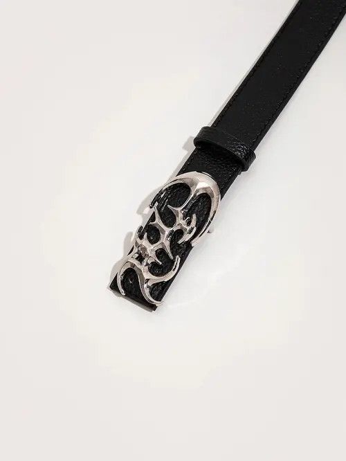 Jewelry × Vintage Streetwear Design Buckle PU Leather Belt Size ONE SIZE - 3 Thumbnail