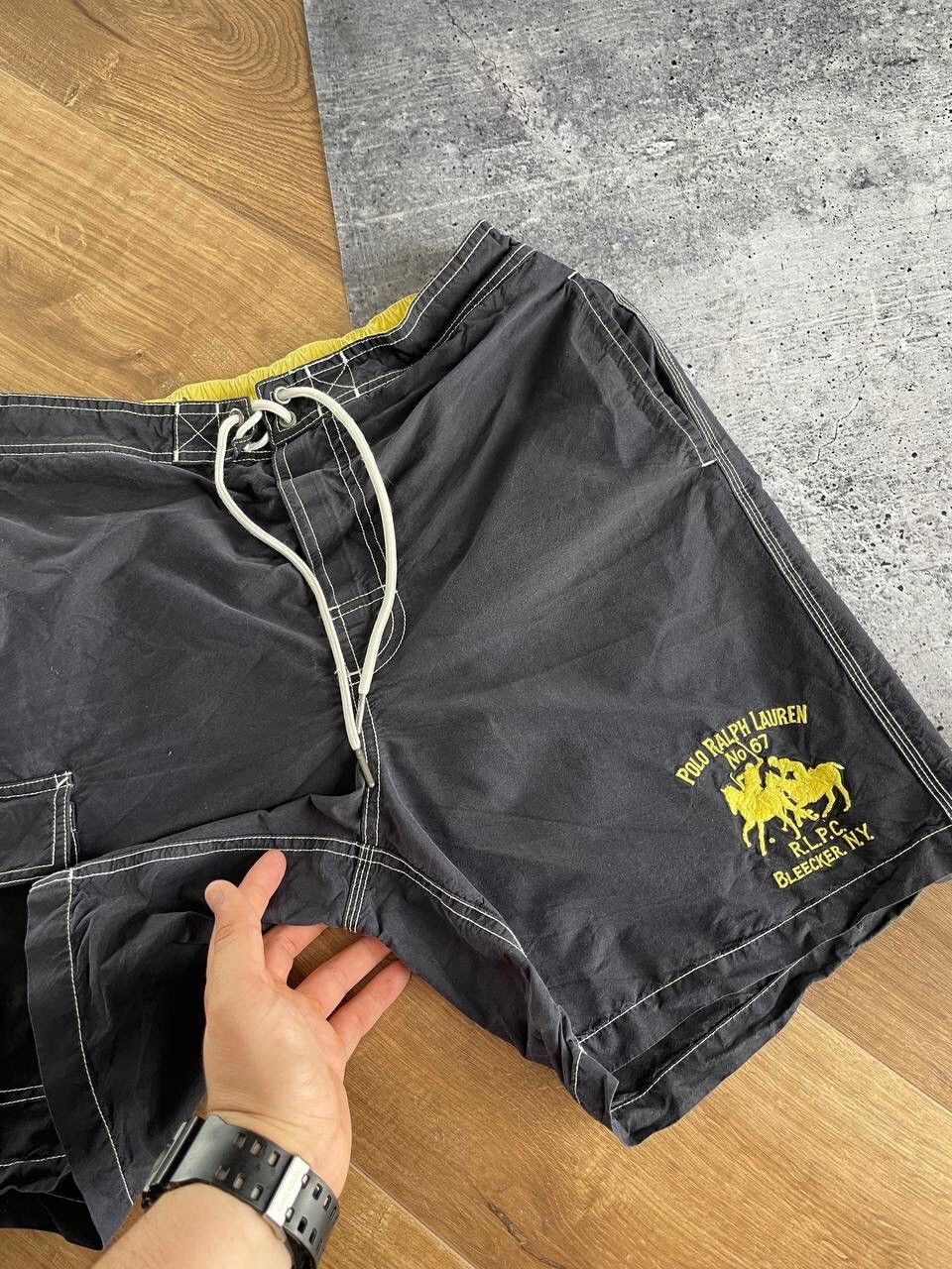 Polo Ralph Lauren × Vintage Vintage 90s Y2K Style Big Logo 3 Bleecker Blue Casual Shorts Size US 30 / EU 46 - 5 Thumbnail
