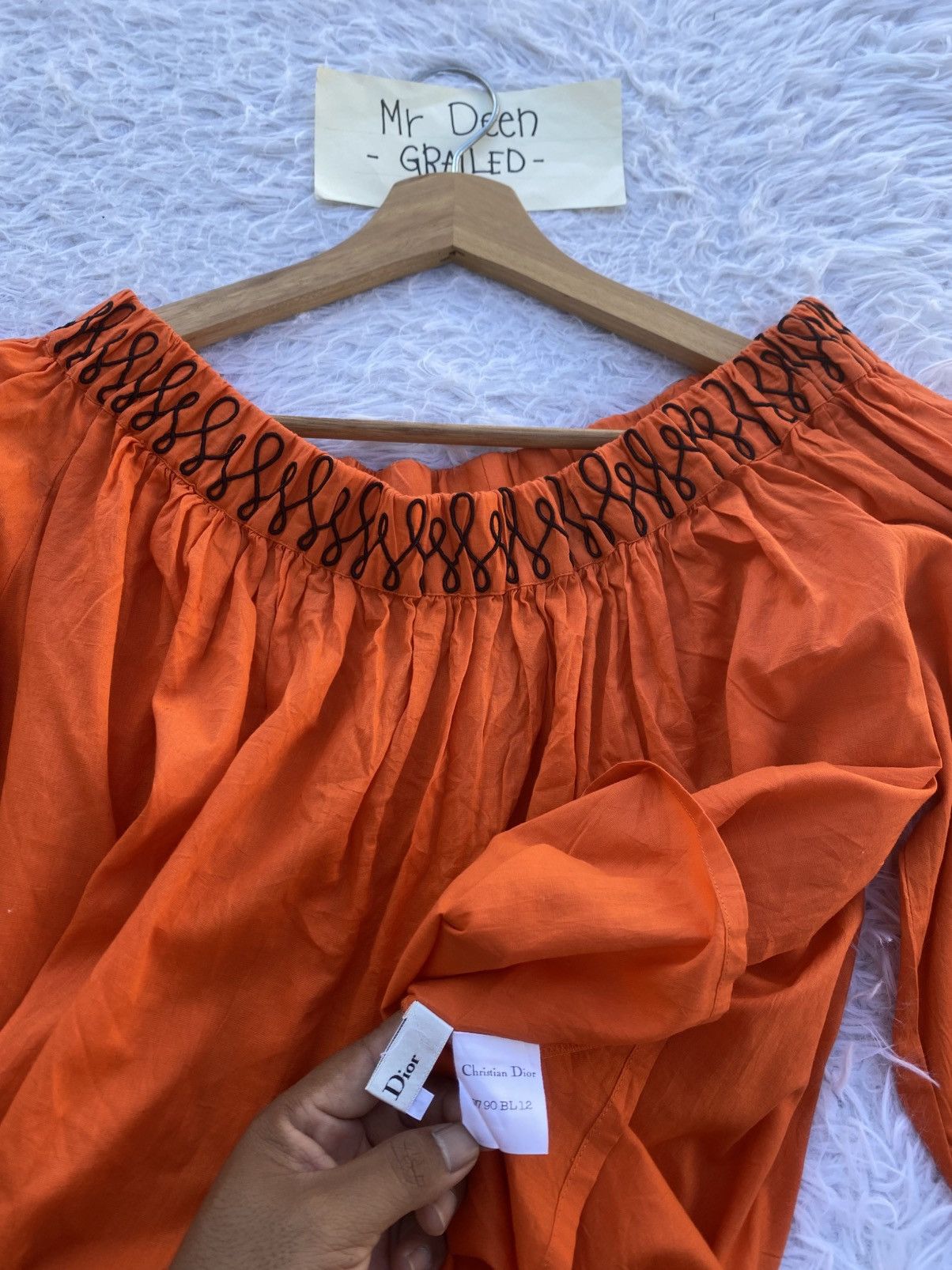 Christian Dior Monsieur Rare Christian Dior Off Shoulder Top Blouse Size M / US 6-8 / IT 42-44 - 9 Thumbnail
