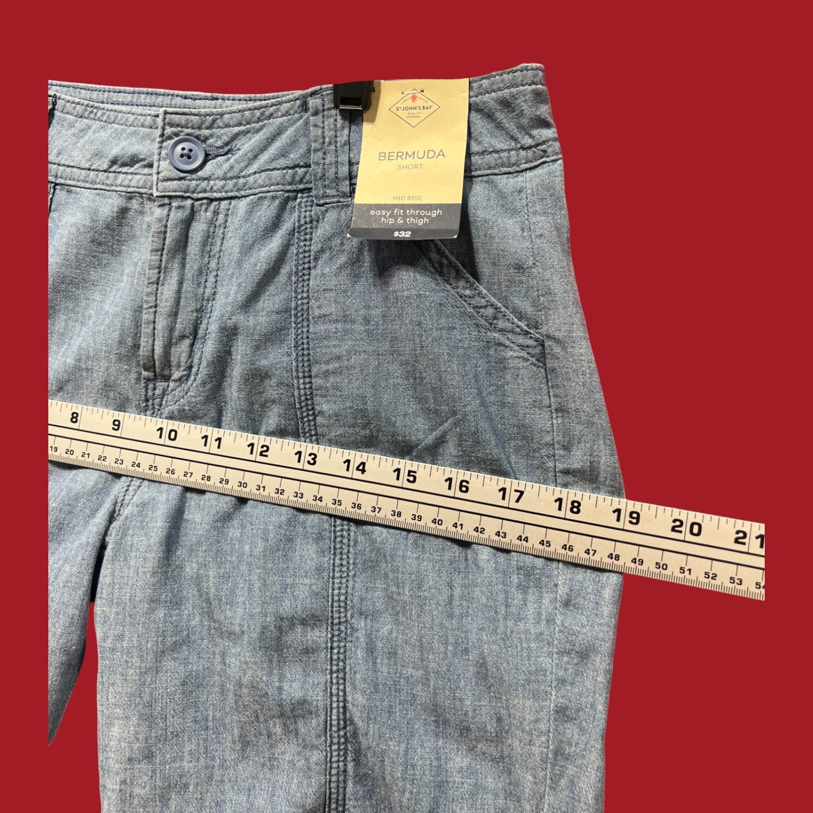 Other St. John's Bay - Women's Mid-Rise Cargo Bermuda Short - Ligh Size 27" / US 4 / IT 40 - 6 Thumbnail