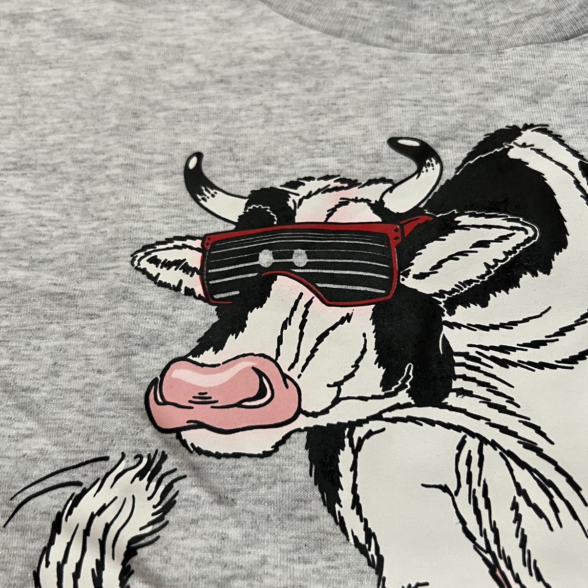 Hanes × Vintage VTG Branson Missouri Cowwwraazy 90s Grey Cow Travel T Shirt Size US XL / EU 56 / 4 - 4 Thumbnail