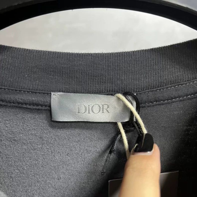 Dior Dior Gray Pattern Loose Fit TShirt-2506 Size US M / EU 48-50 / 2 - 2 Thumbnail