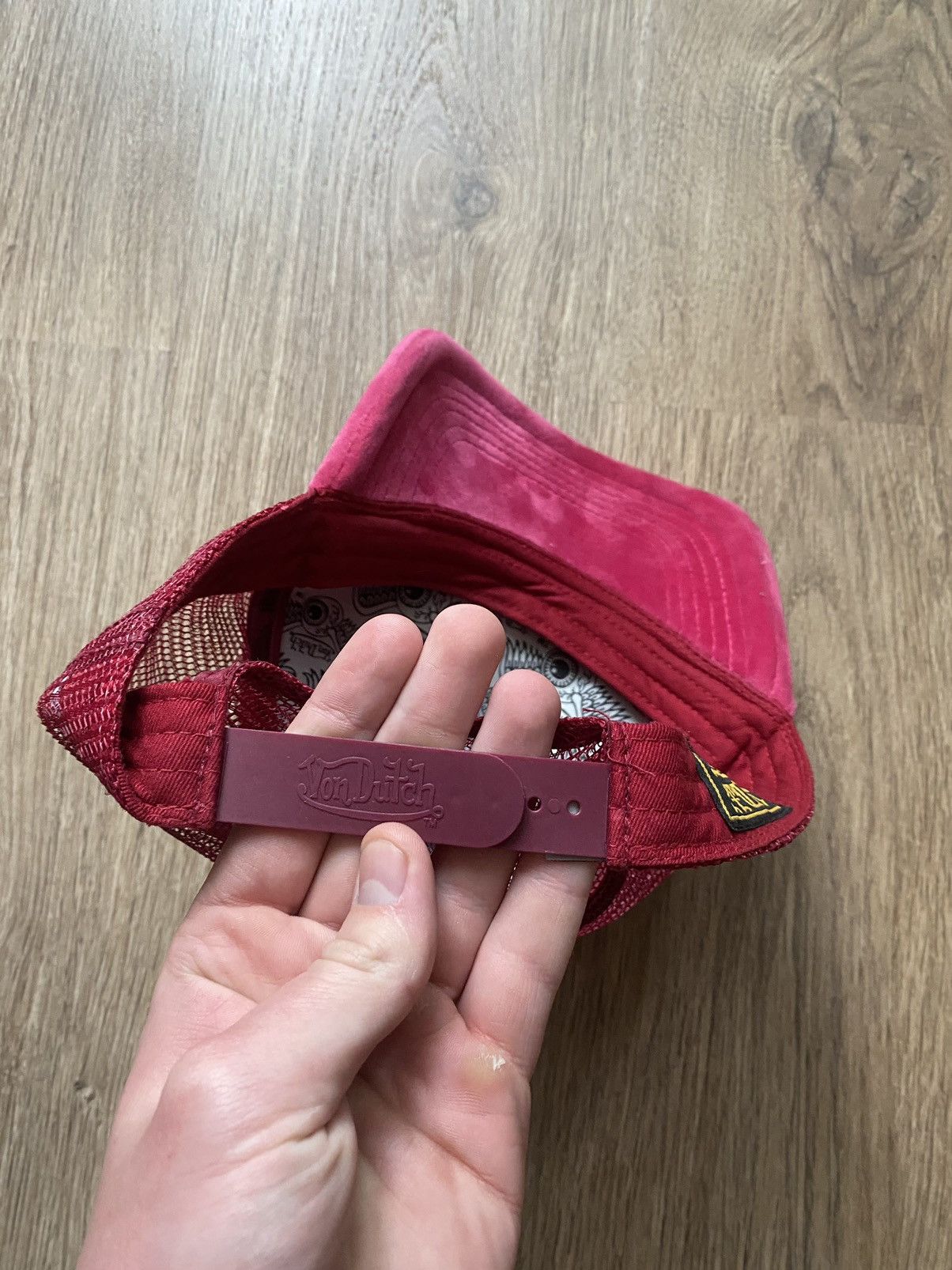 Vintage × Von Dutch Von Dutch Vintage Y2K Trucker velour Cap PINK Hype Stretwear Size ONE SIZE - 6 Thumbnail