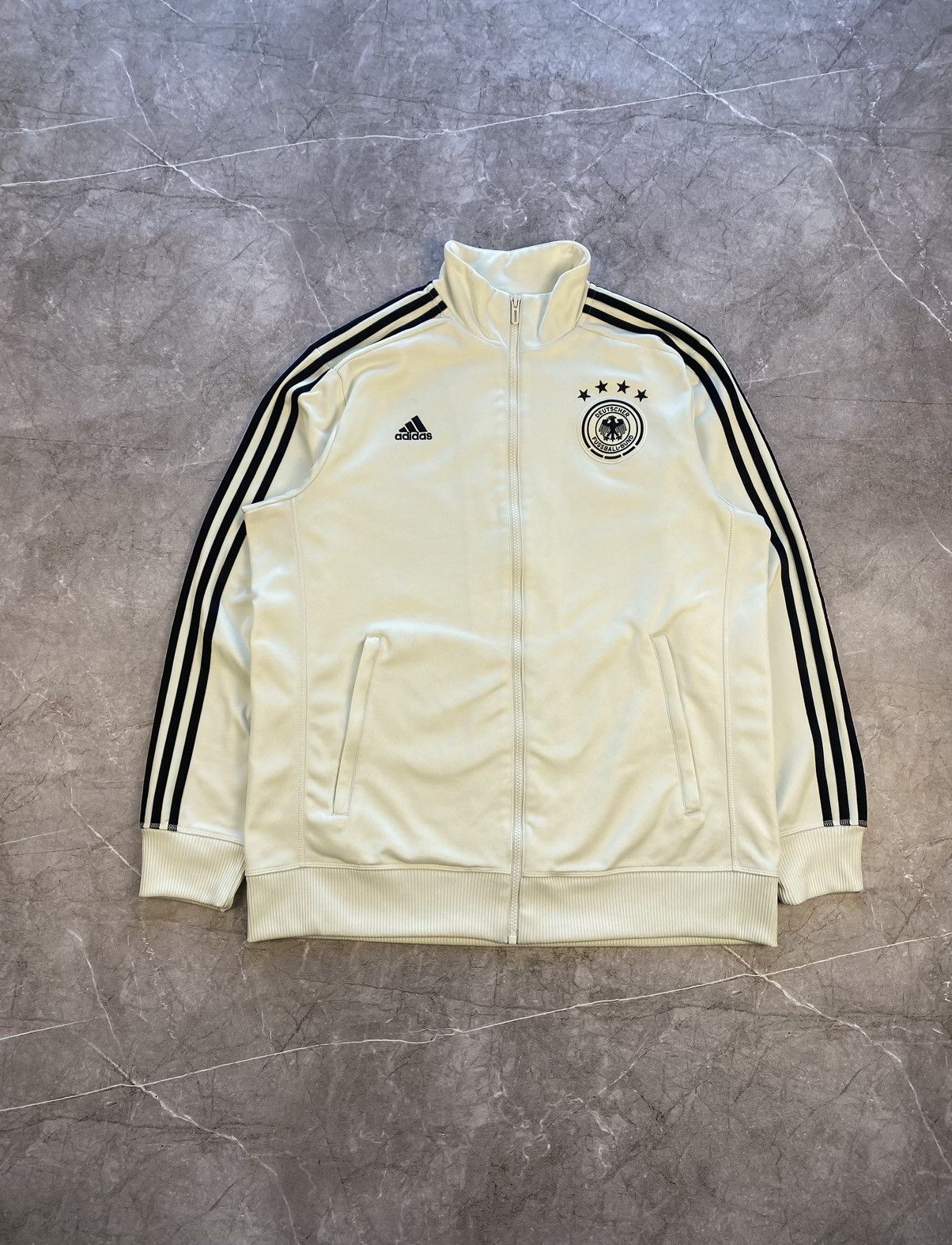 Adidas × Vintage Vintage 2015 Adidas Germany Soccer Sweatshirt Full Zip Size US L / EU 52-54 / 3 - 2 Thumbnail