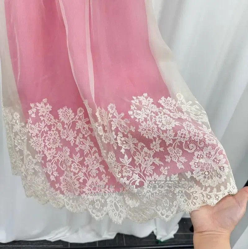 Valentino Valentino Pink Silk Floral Summer Dress . Size M / US 6-8 / IT 42-44 - 5 Thumbnail