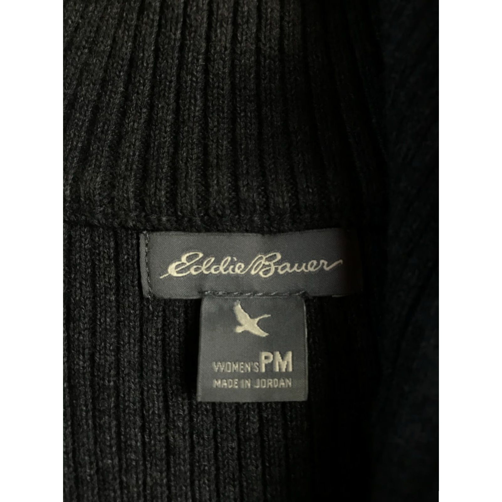 Eddie Bauer Eddie Bauer Sweater Womens Petite Medium Gray Ribbed Full Zip Size M / US 6-8 / IT 42-44 - 5 Thumbnail