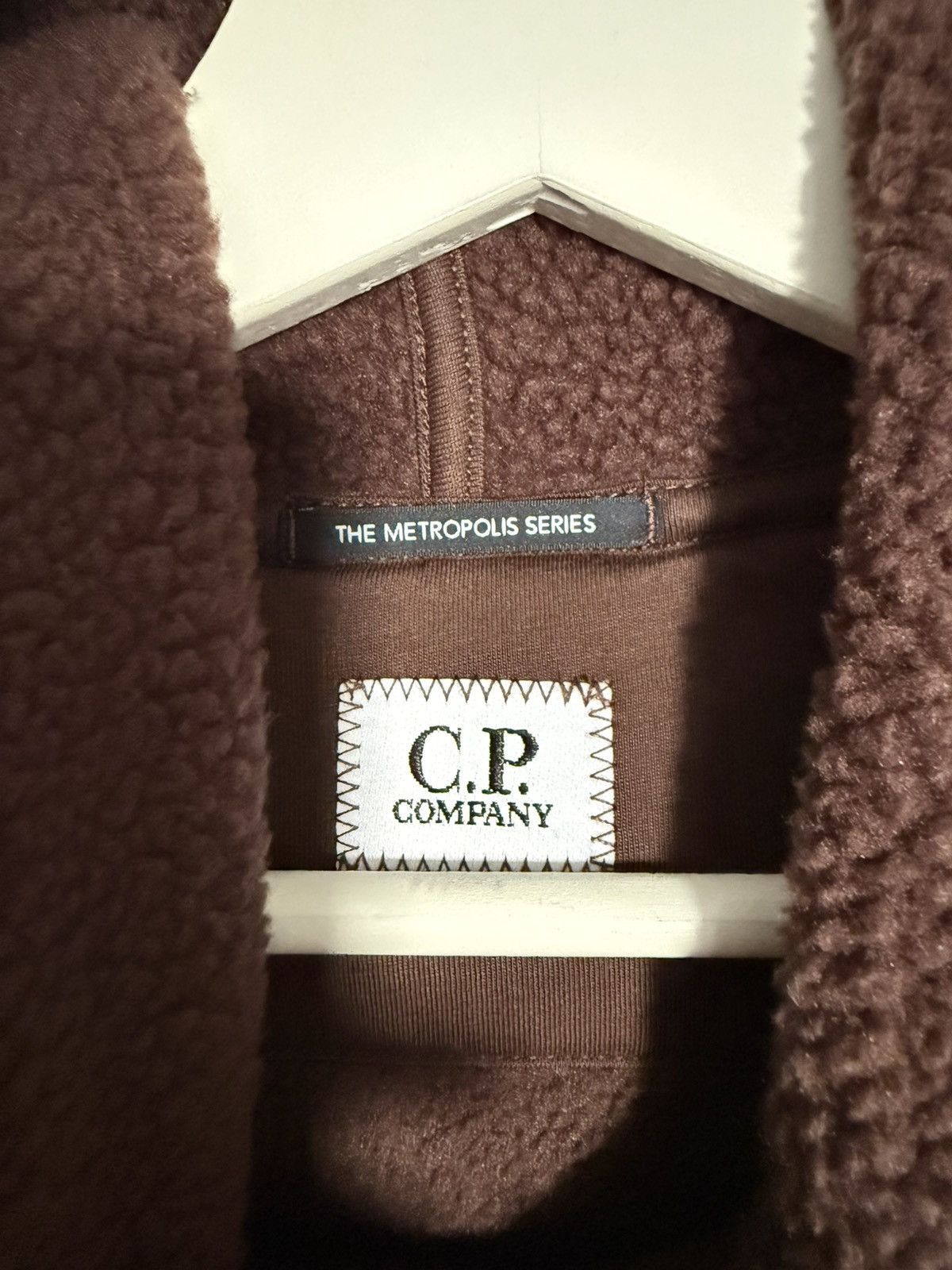 C.P. Company CP Company Pertex Lined Polar Fleece Hoodie Brown Size S Size US S / EU 44-46 / 1 - 4 Thumbnail