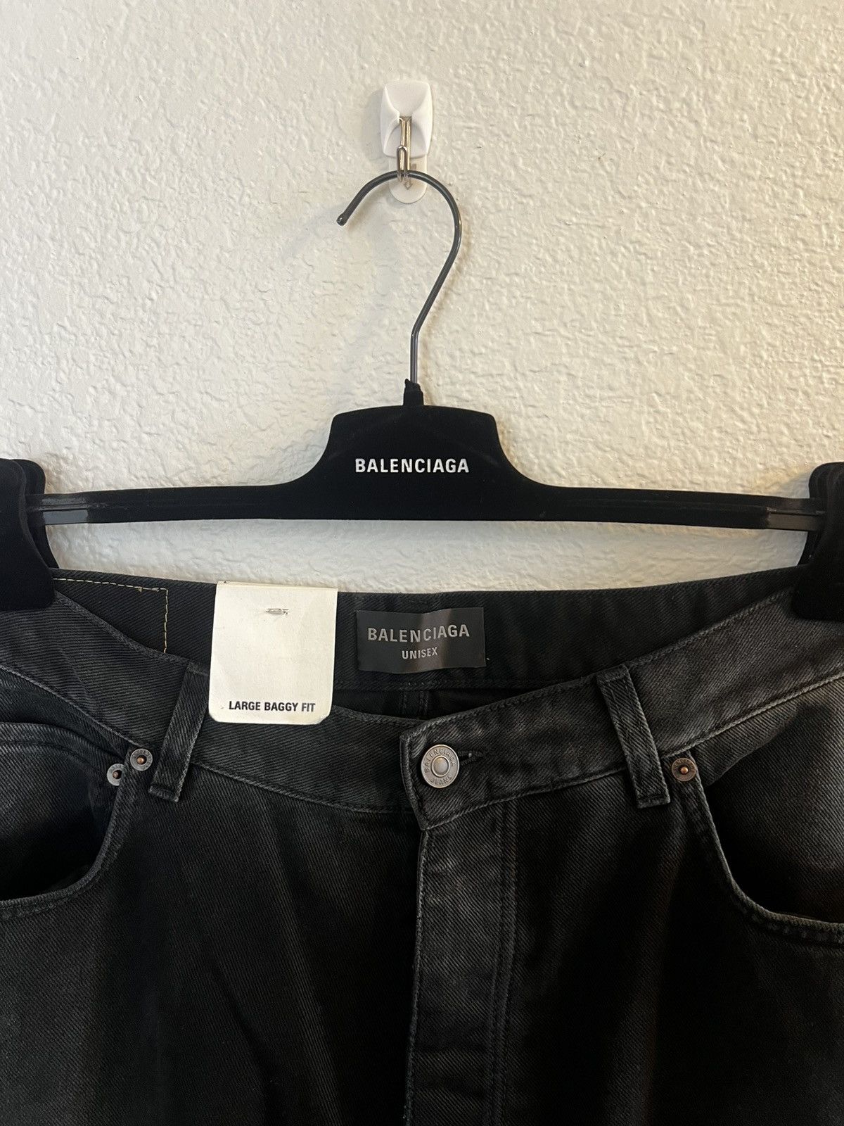 Balenciaga Denim Sticker Baggy Pants Size US 34 / EU 50 - 5 Thumbnail