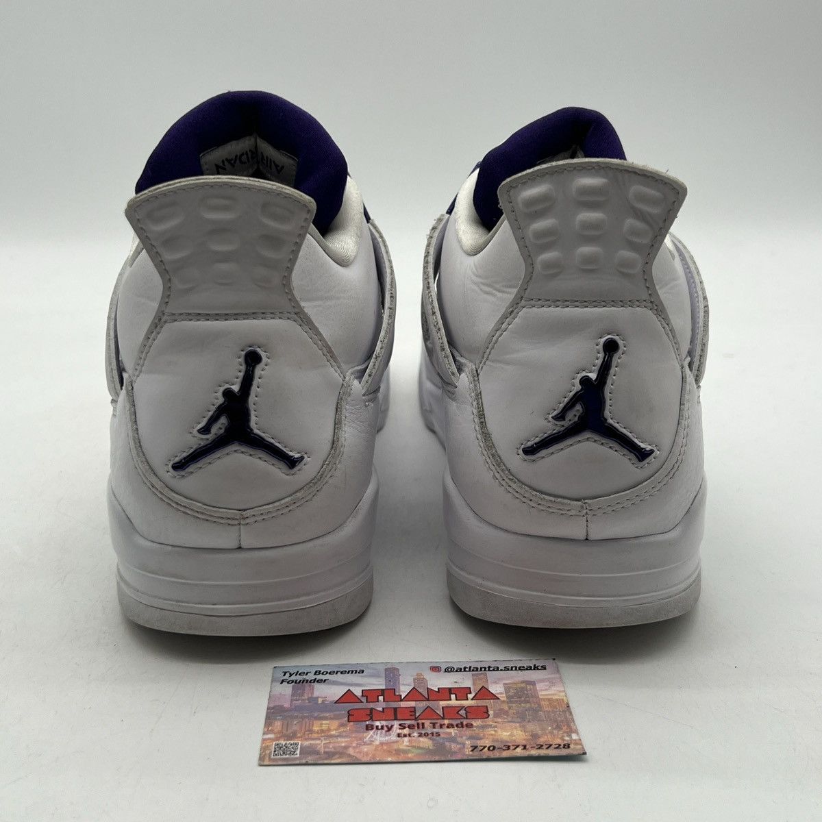 Jordan Brand Air Jordan 4 Purple Metallic Size US 13 / EU 46 - 3 Thumbnail