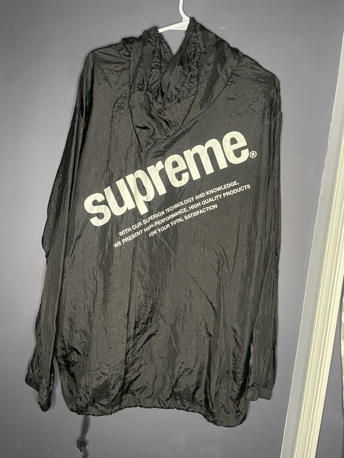 Supreme × Vintage Supreme Nylon Packable Poncho Black Size US L / EU 52-54 / 3 - 2 Thumbnail