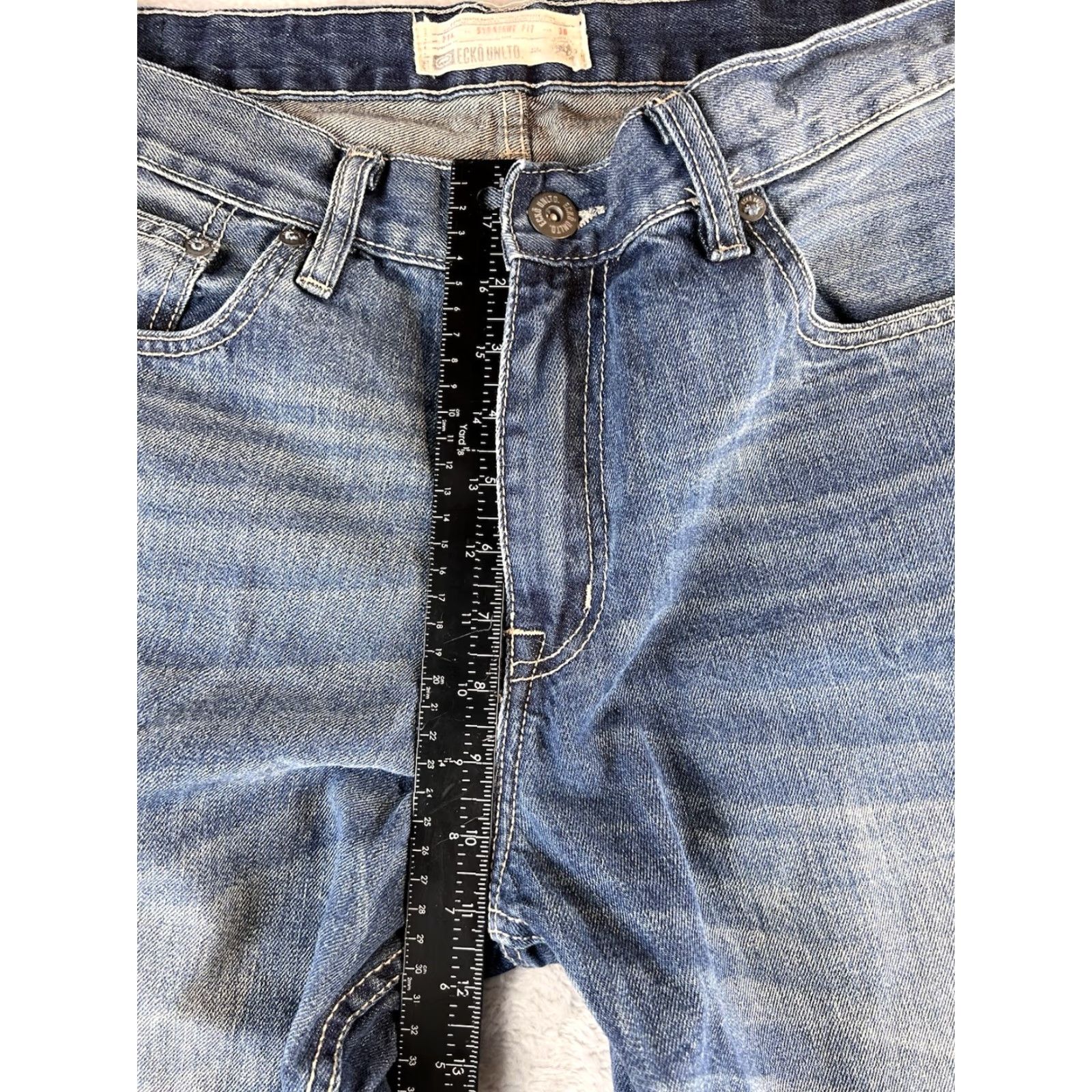 Ecko Unltd. VINTAGE ECKO UNLTD Jeans 36 Mens 36 Straight Regular Blue 90s Grunge Hip Hop Shirt Category: Jeans Size US 36 / EU 52 - 6 Thumbnail