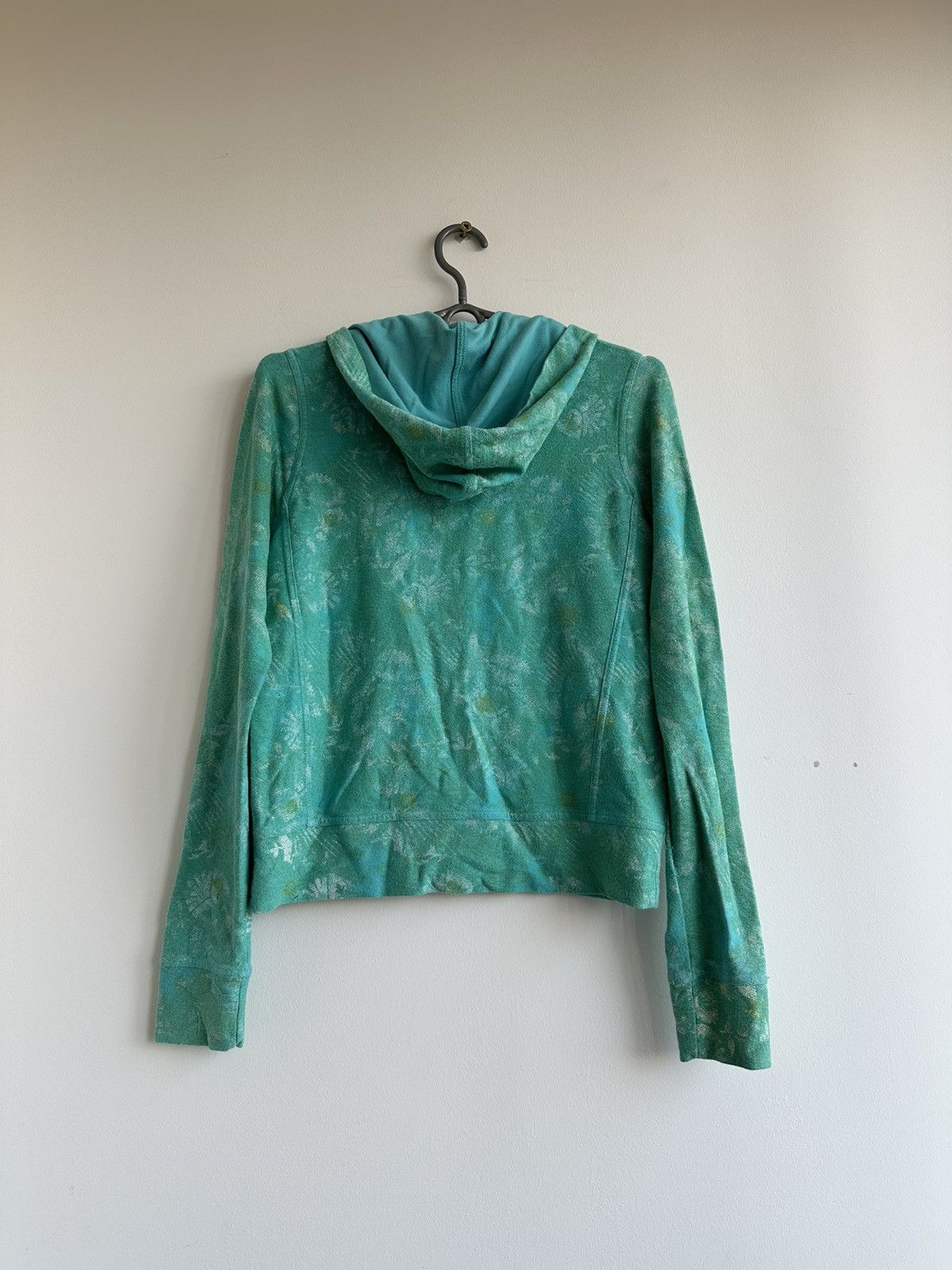 Custo Barcelona Custo Barcelona Zip Hoodie Sweatshirt Green Floral Size S Size S / US 4 / IT 40 - 2 Thumbnail