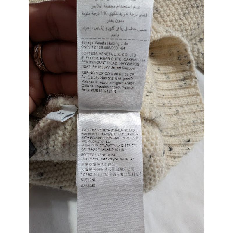 Bottega Veneta o1rshd1 MW Wool Multist Fish Sweater in Dove Size US M / EU 48-50 / 2 - 17 Thumbnail