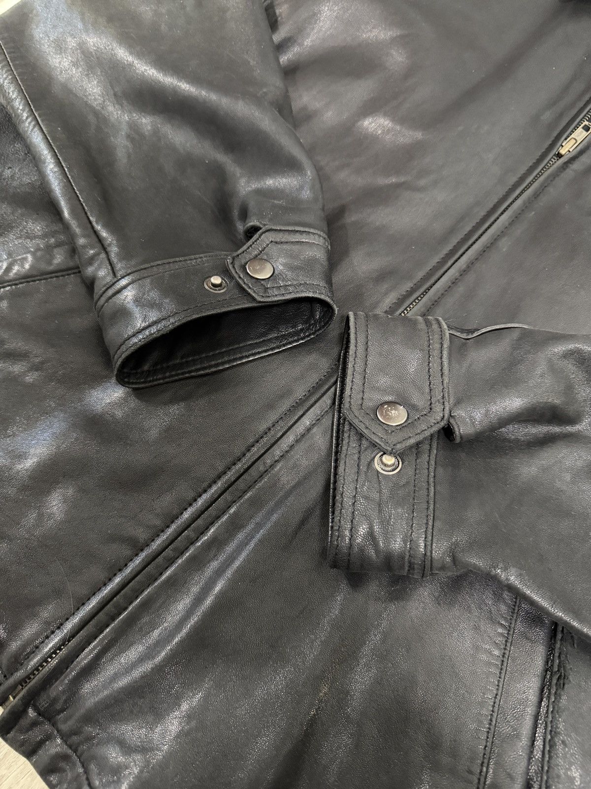 Other LUIS ALVEAR Genuine Leather Black Jacket Size US XL / EU 56 / 4 - 3 Thumbnail