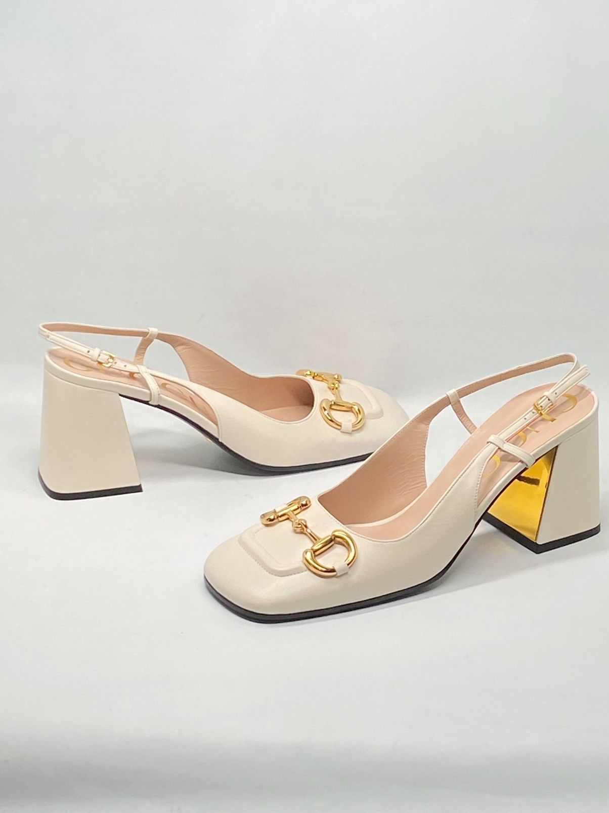 Gucci Gucci Baby Mid-Heel Horsebit Slingback Pumps size 41.5 Size US 11.5 / IT 41.5 - 12 Thumbnail