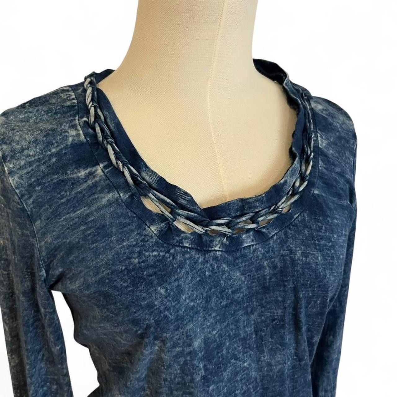 Diesel Vintage rare Diesel braided indigo tie dye shirt Size S / US 4 / IT 40 - 3 Thumbnail