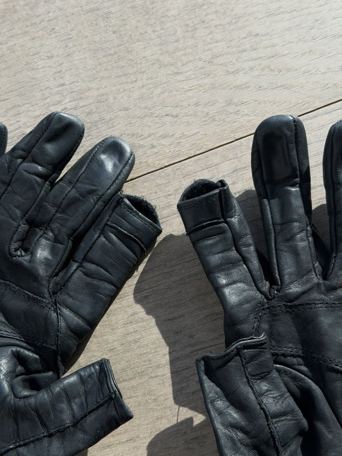 Rick Owens Rick Owens Leather Gloves Size ONE SIZE - 2 Thumbnail
