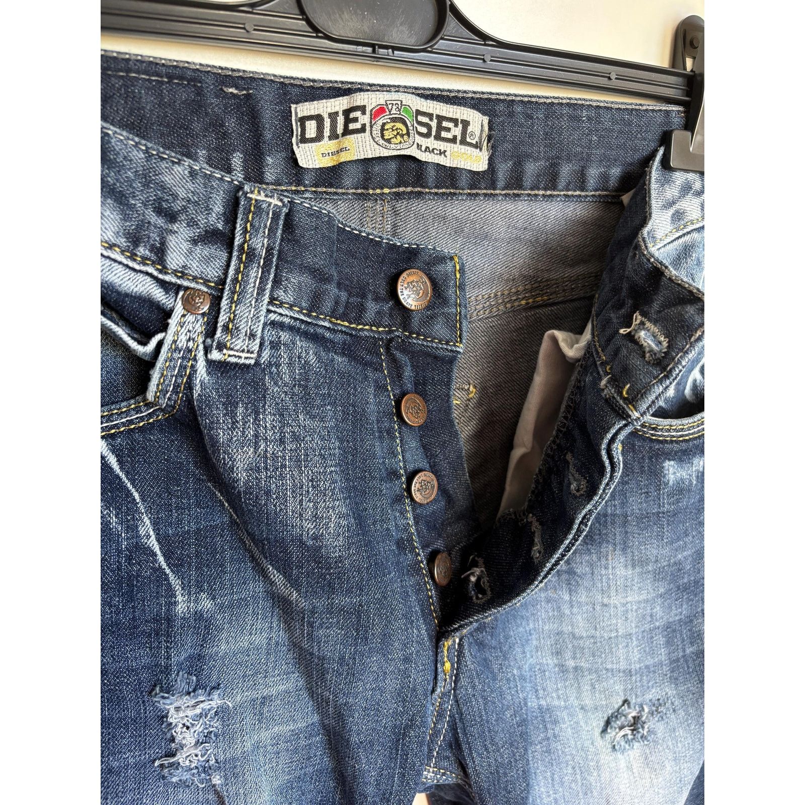 Diesel Diesel Denim Division Jeans W29 Y2K Italy Made Black Label Size US 29 - 6 Thumbnail