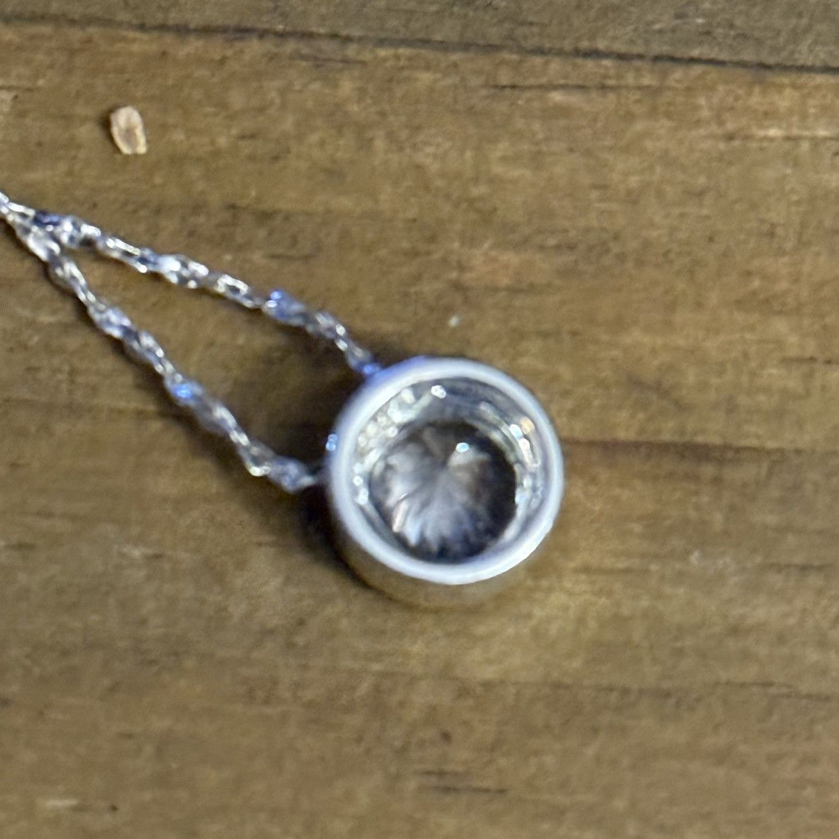 Vintage Avon silver tone bezel CZ necklace and earrings set Size ONE SIZE - 4 Thumbnail