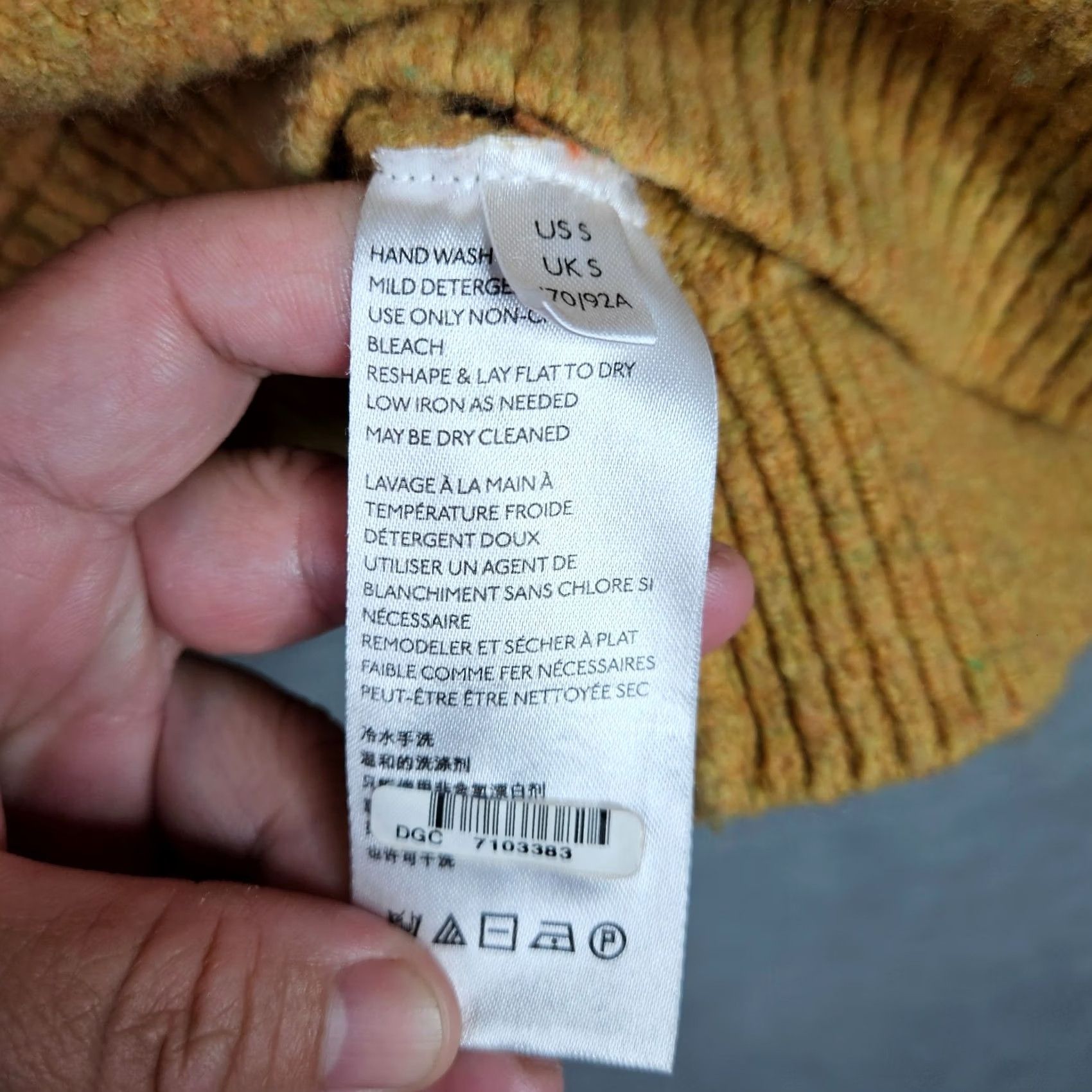 Free People Free People Cowl Neck Sweater S Mustard Oversized Boho Cozy Knit Women Pullover All Seasons Slouchy/Relaxed Size S / US 4 / IT 40 - 7 Thumbnail