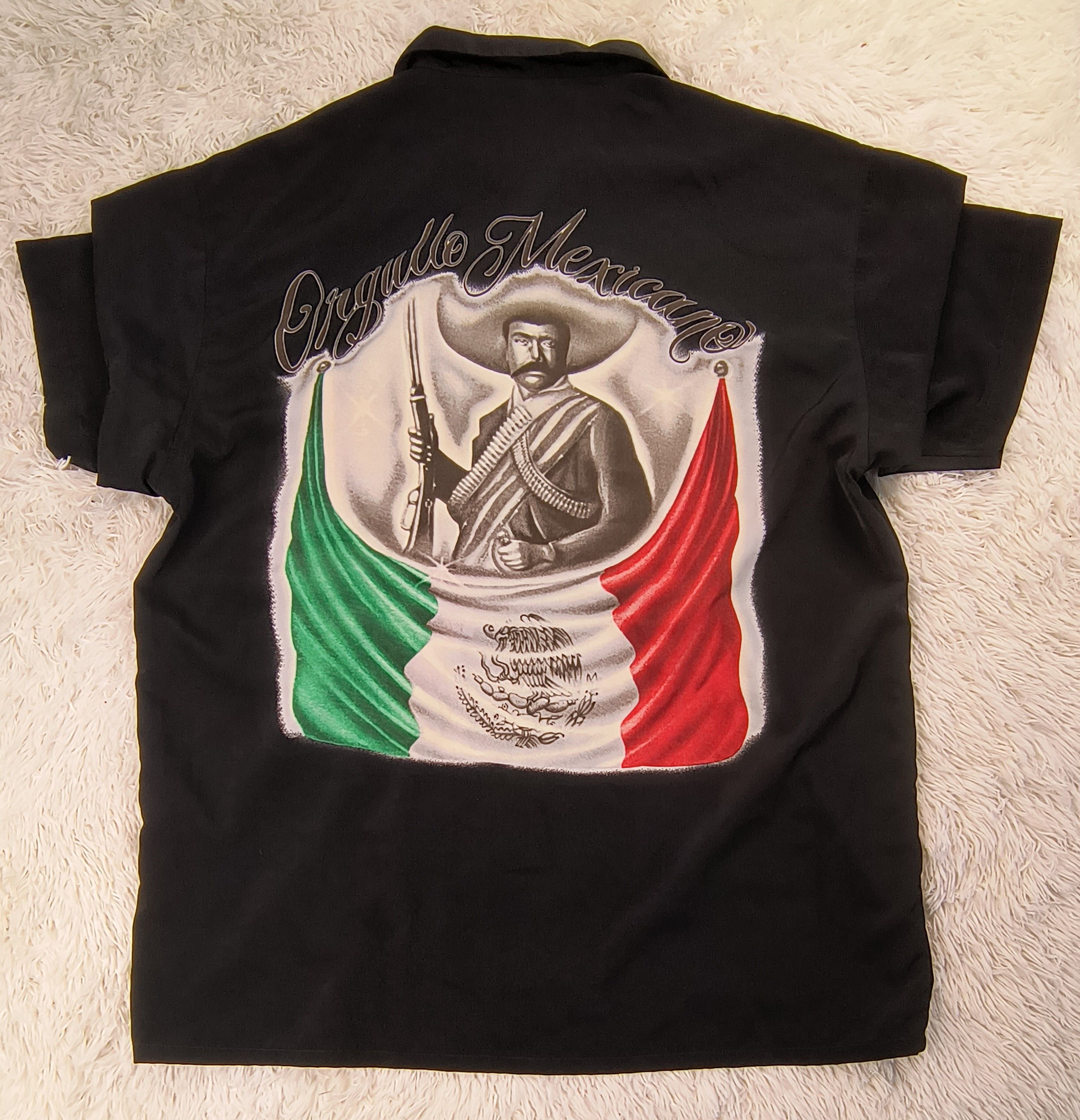 Mexican Threads Vintage Emiliano Zapata orgullo mexicano 90s button up shirt Size US XL / EU 56 / 4 - 6 Thumbnail