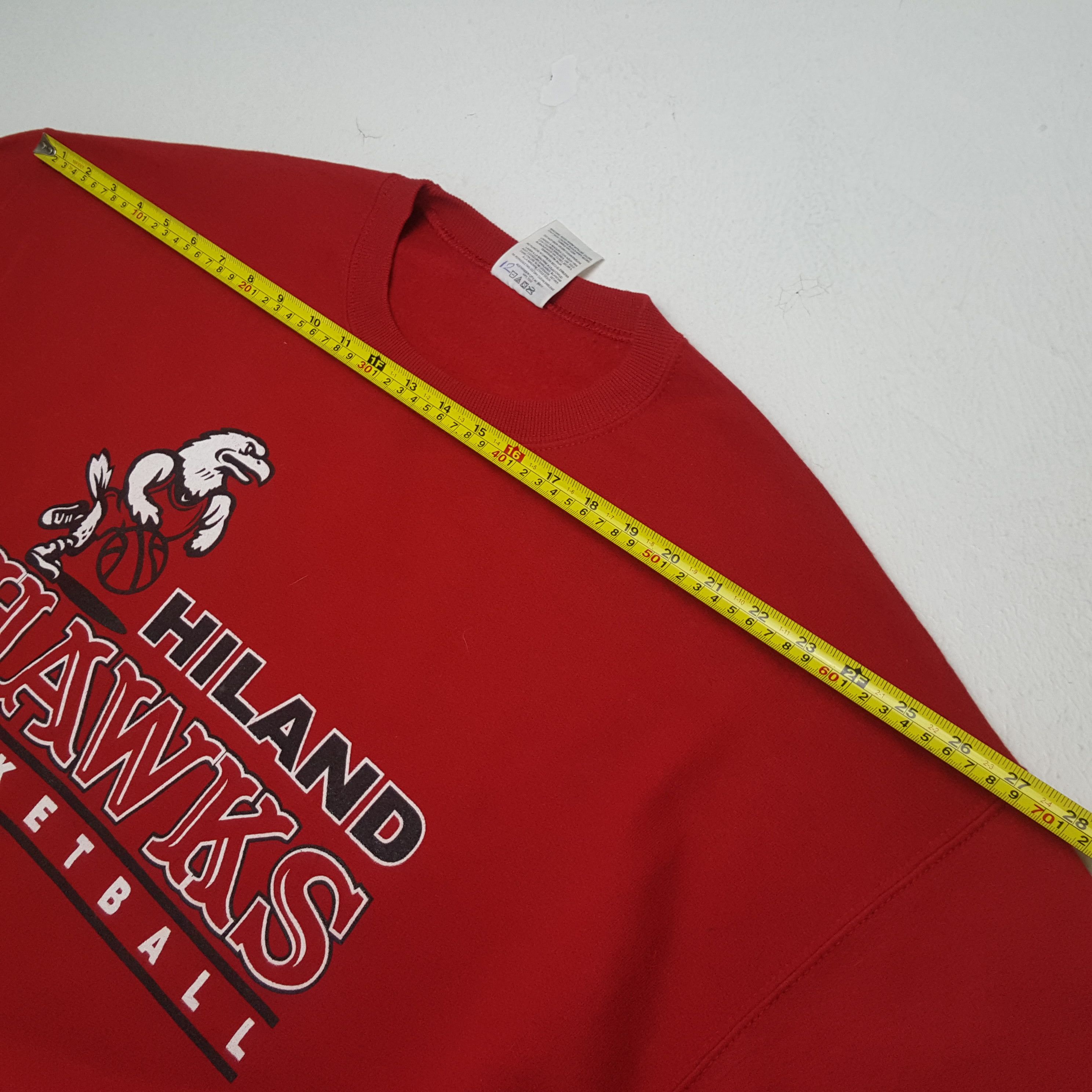 NBA × Vintage Vintage HILAND HAWKS BASKETBALL NBA Promo Sweatshirts Size US XL / EU 56 / 4 - 4 Thumbnail