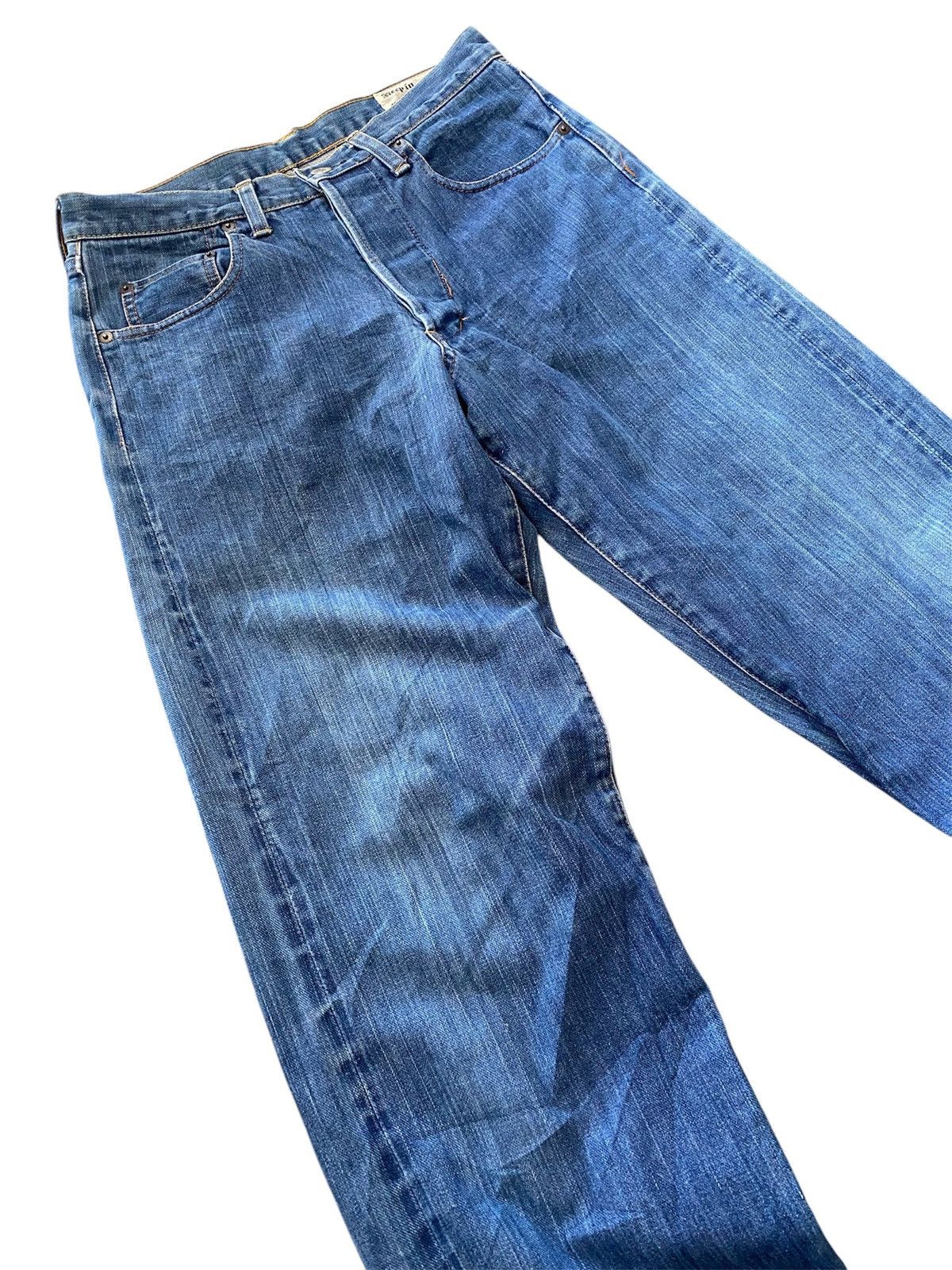 Japanese Brand Japan Made Elephant Fighting Selvedge Light Denim Jeans Size US 30 / EU 46 - 3 Thumbnail