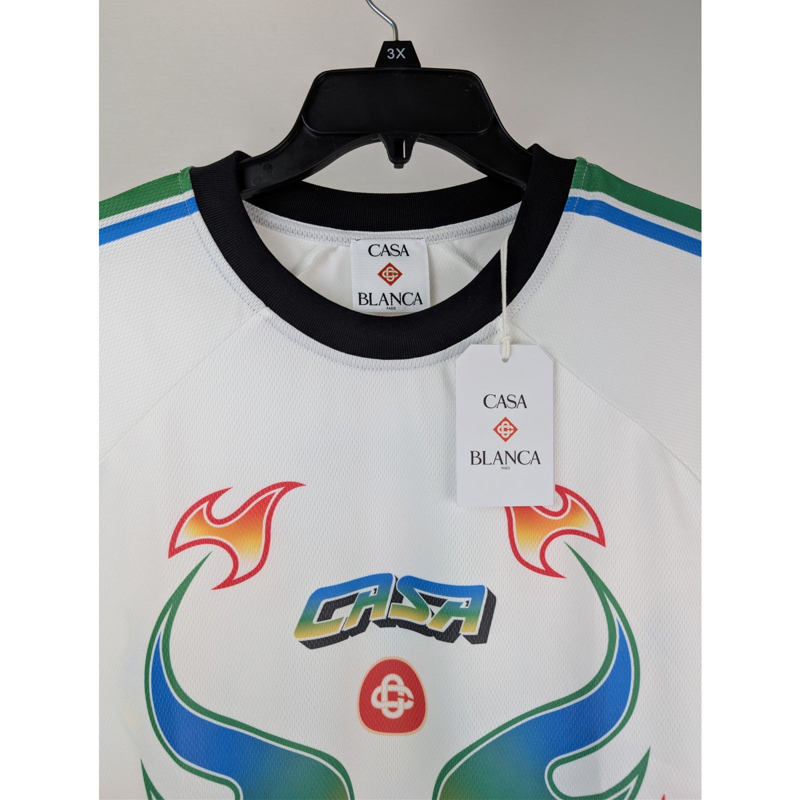 Casablanca o1rshd1 Sleeve Football Tee Perforated Jersey Sweatshirt 3XL Size US XXL / EU 58 / 5 - 7 Thumbnail